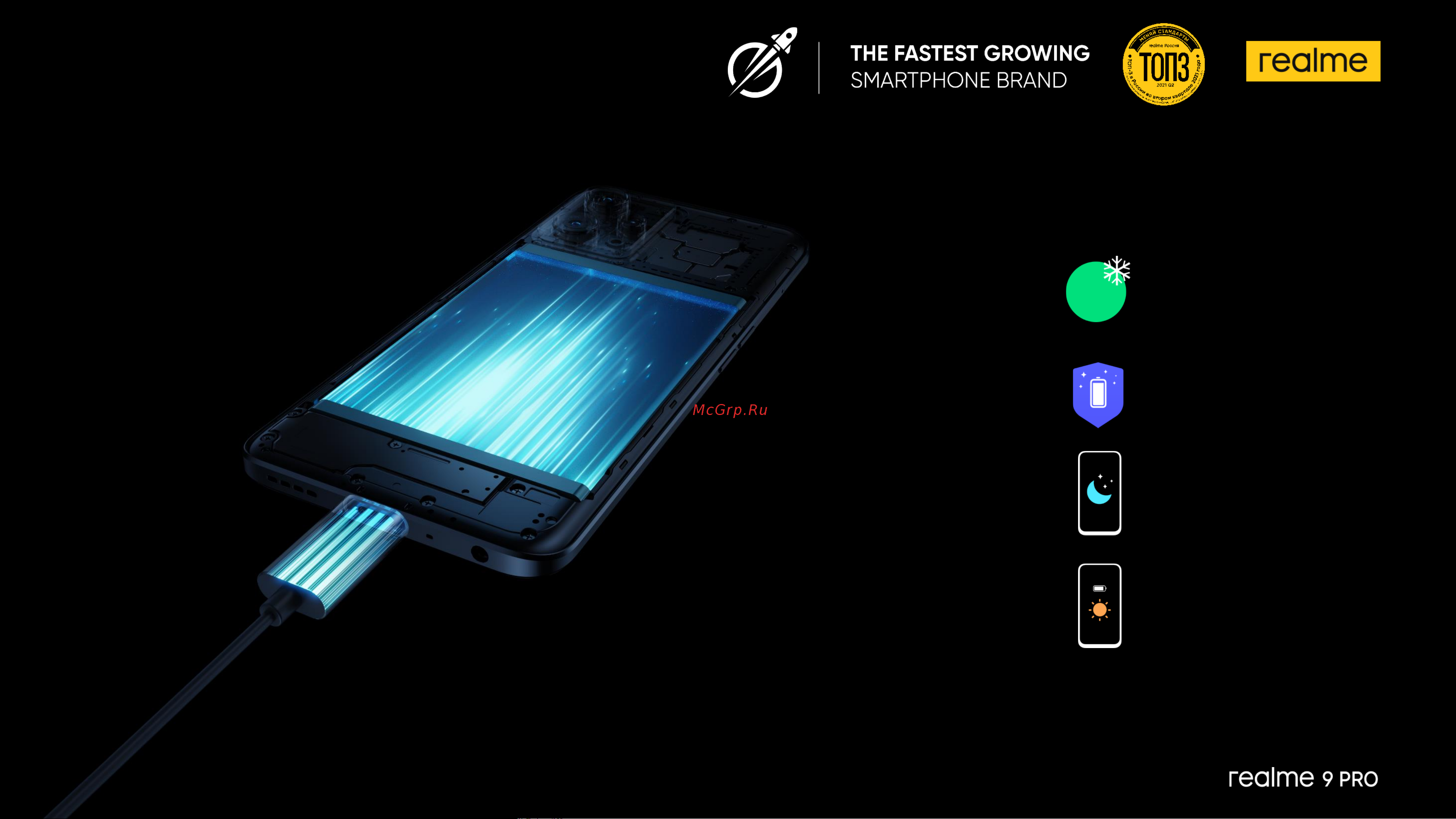 Realme 9 Pro 5G 6/128GB Aurora Green (RMX3472) [5/6] Быстрое
