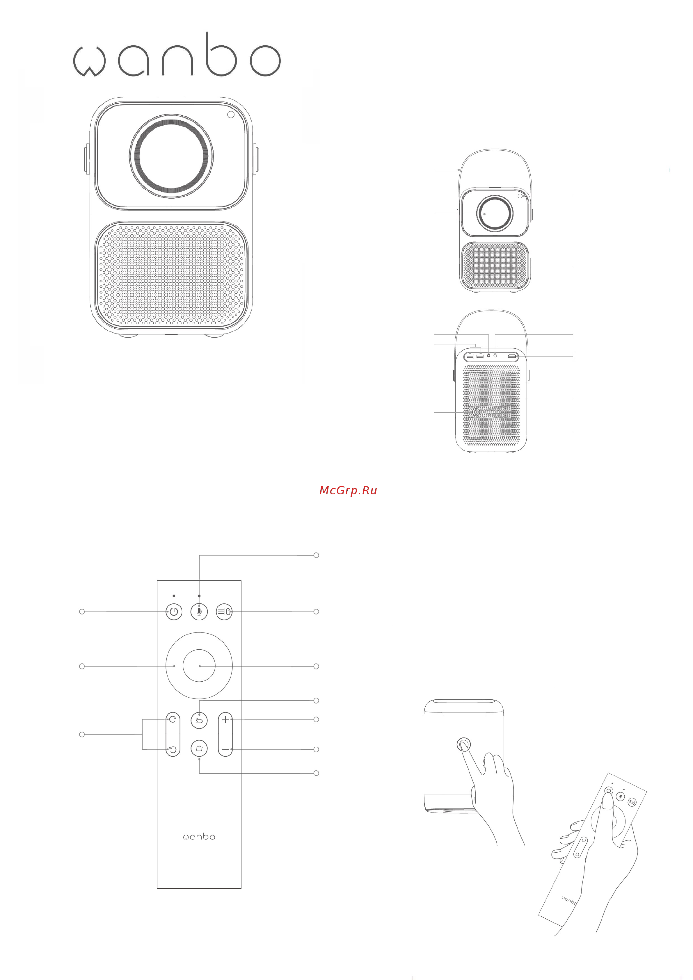 Wanbo Projector T6 Max Руководство по эксплуатации онлайн