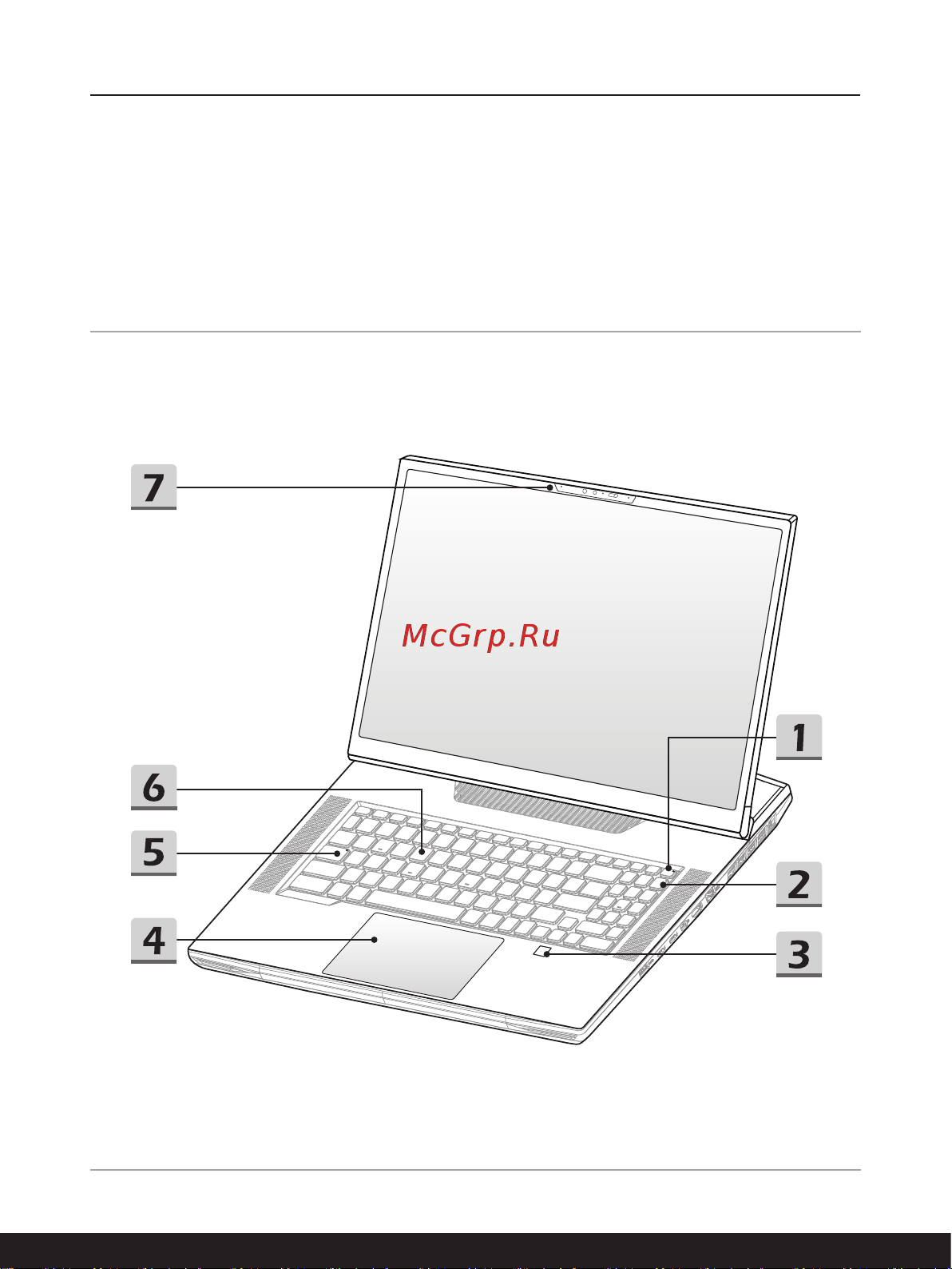 MSI Titan GT77HX 13VI-206RU (MS-17Q2) [13/76] Вид сверху в открытом состоянии