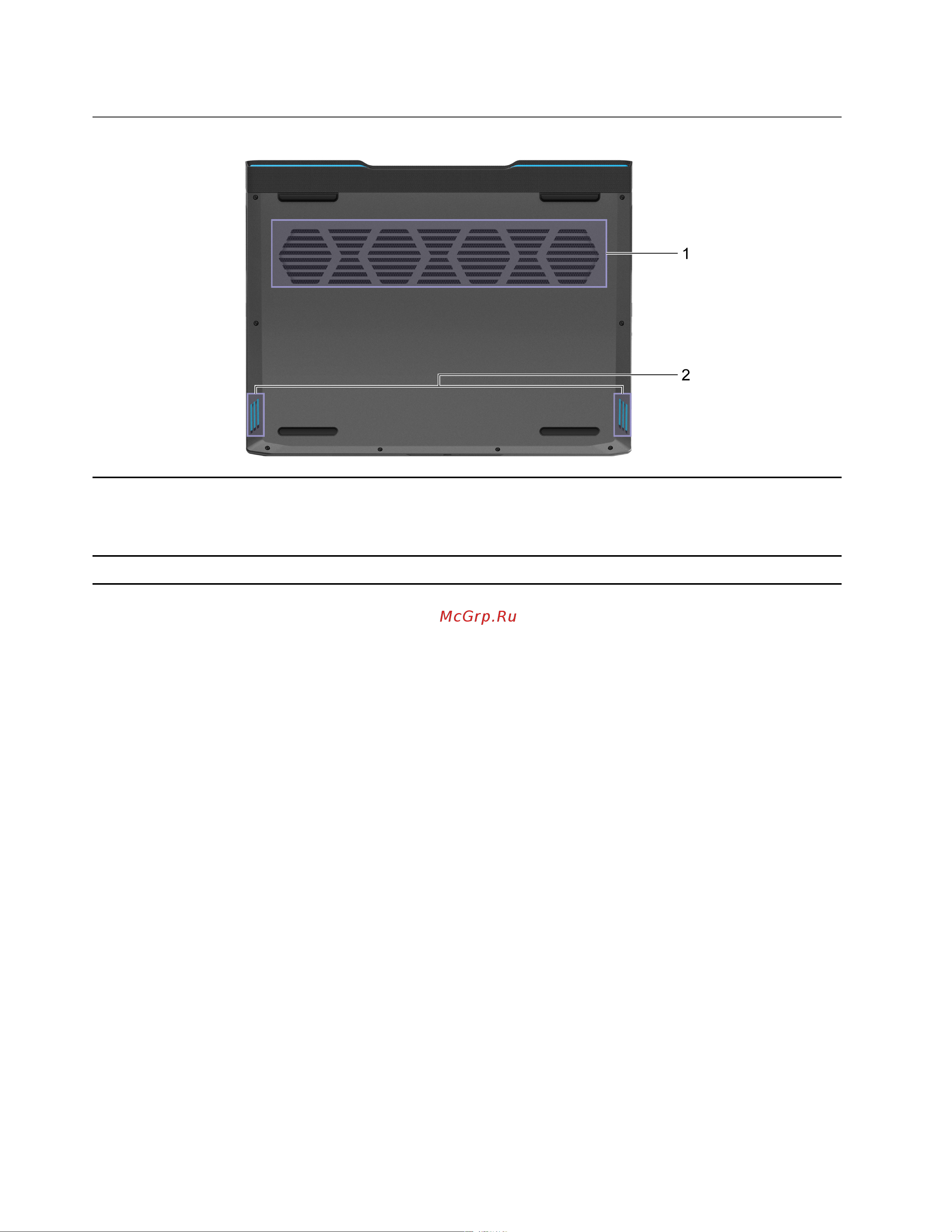 Lenovo IdeaPad Gaming 3 16IAH7 (82SA00FARK) [12/34] Вид снизу