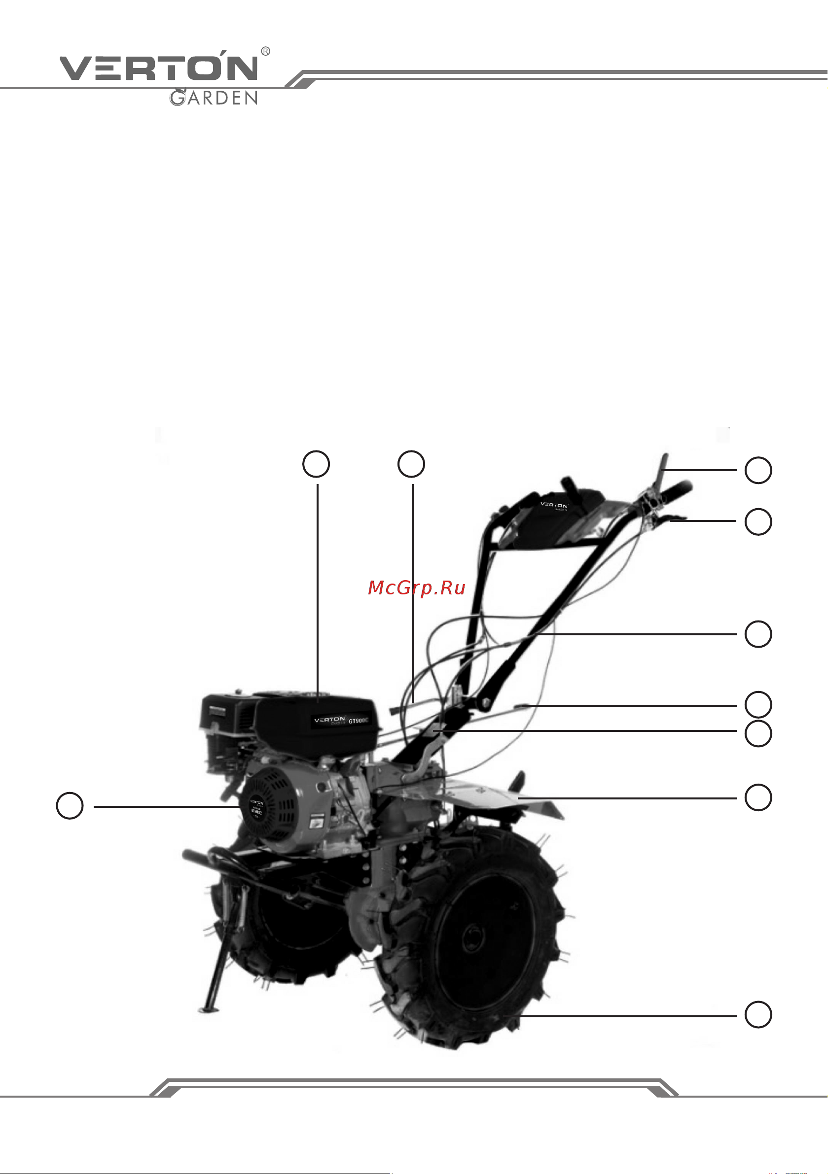 VERTON GARDEN GT1800CLE 17л.с. [10/36] Www verton tools ru