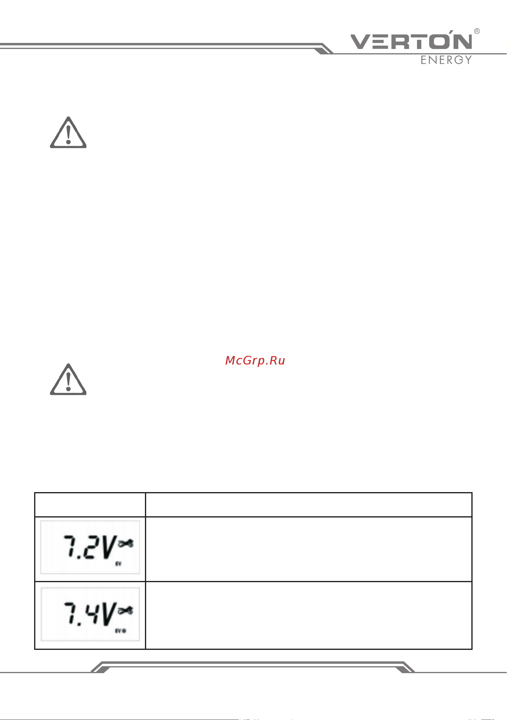VERTON Energy ПЗУ-1000 [9/18] Www verton tools ru