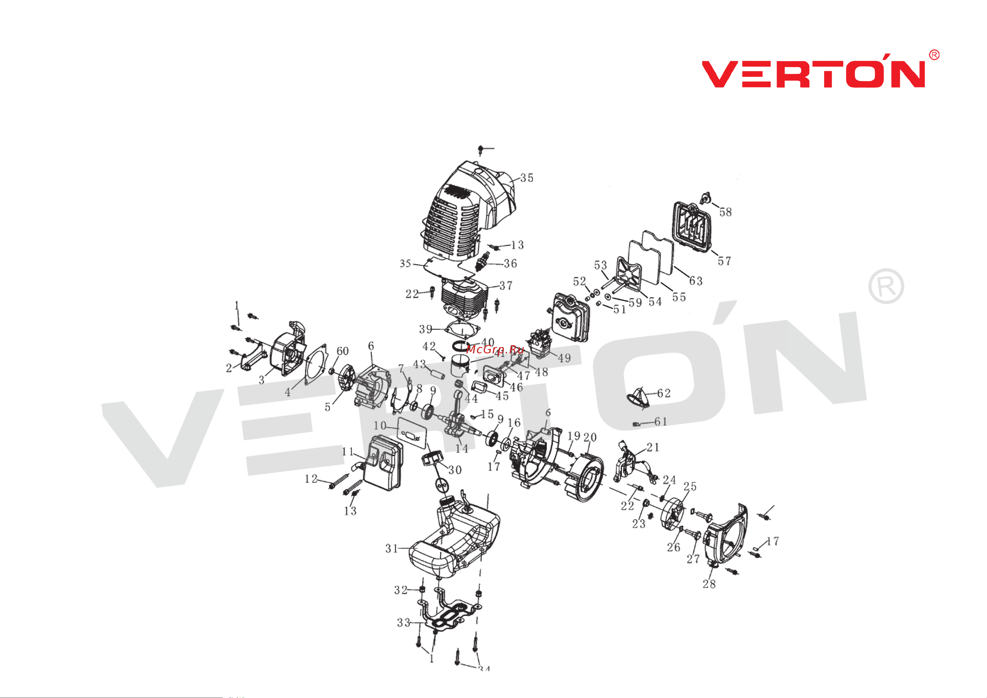VERTON BR-521 Professional Руководство по эксплуатации онлайн