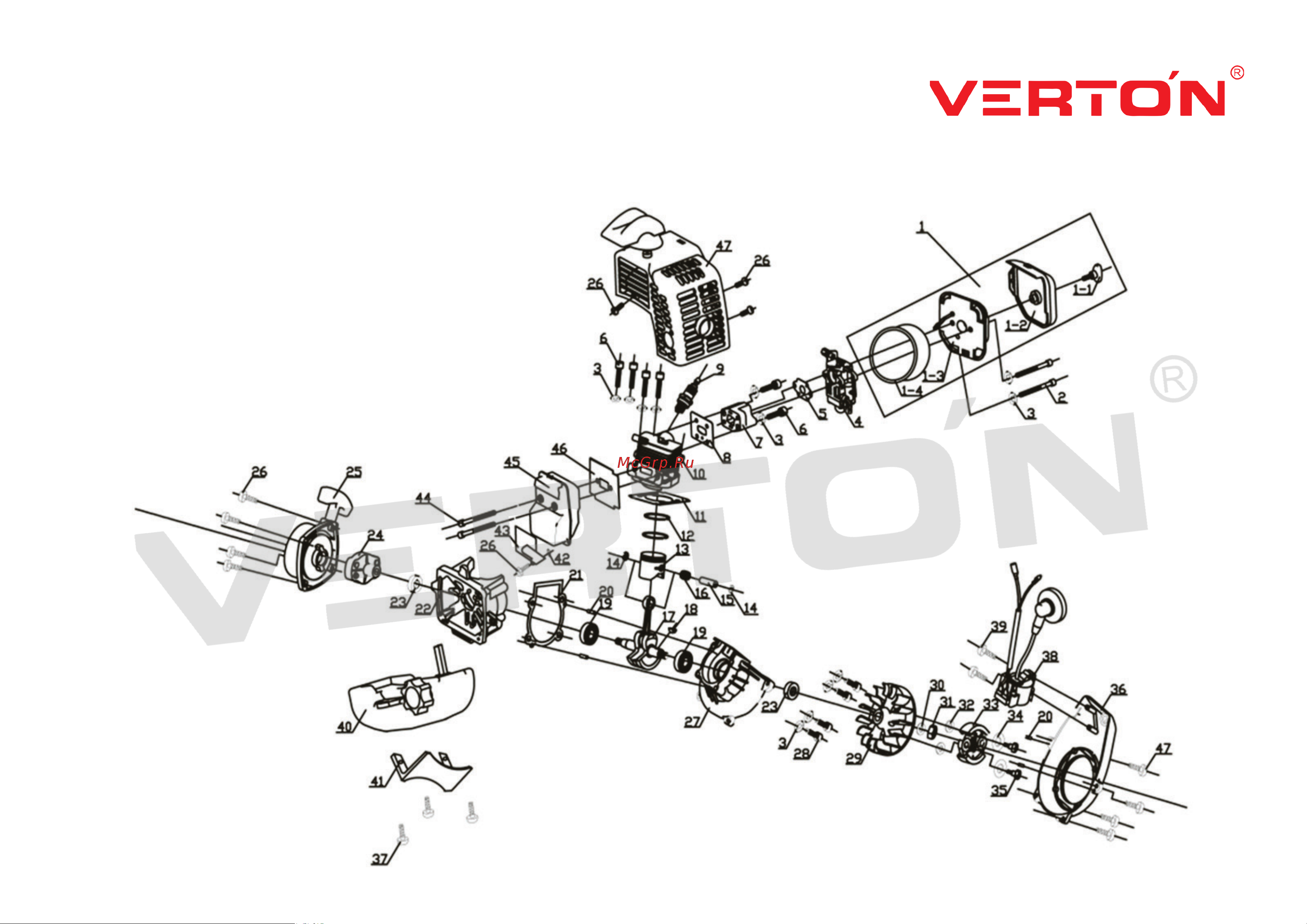 VERTON garden BR-260 Professional 01.5985.8645 Руководство по эксплуатации онлайн