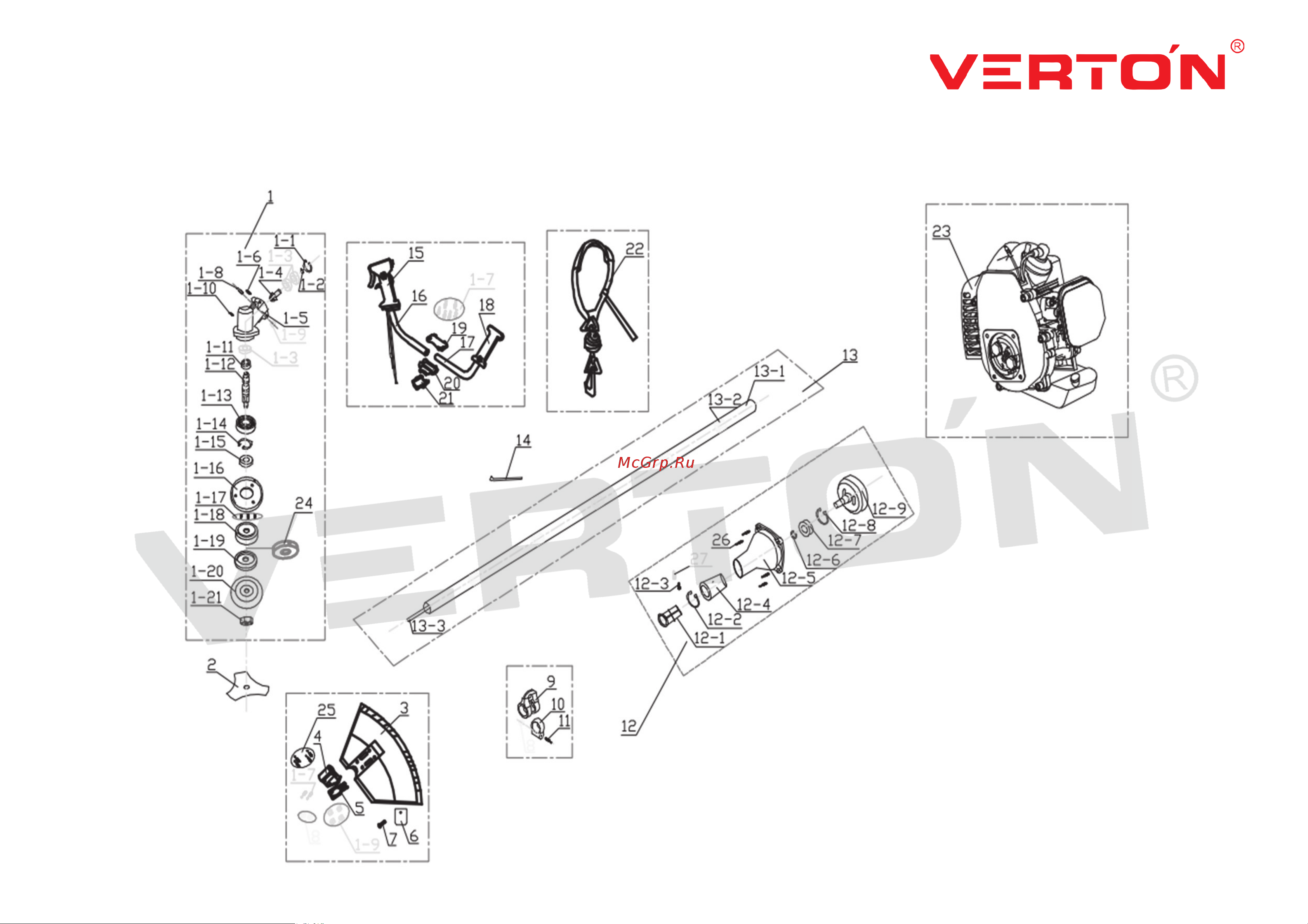 VERTON garden BR-260 Professional 01.5985.8645 [3/4] Br 260 261 basic pro