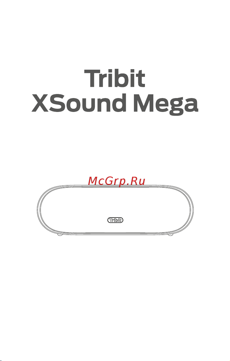 Tribit XSound Mega черный Руководство по эксплуатации онлайн
