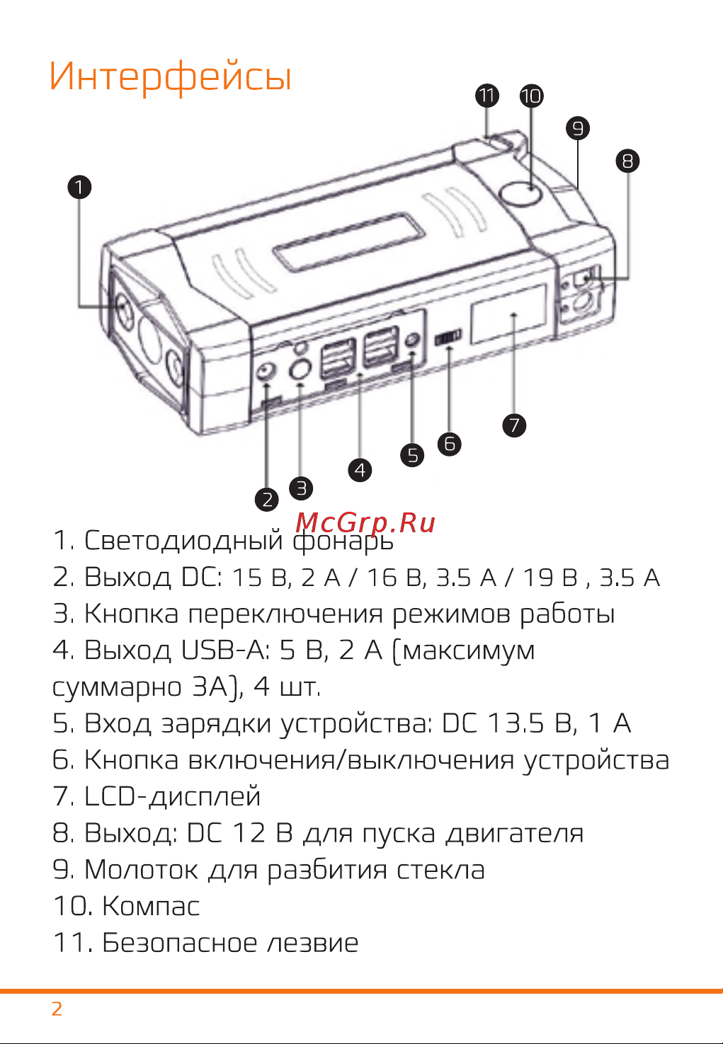 Carcam JUMP STARTER ZY-20 [2/7] Страница 2
