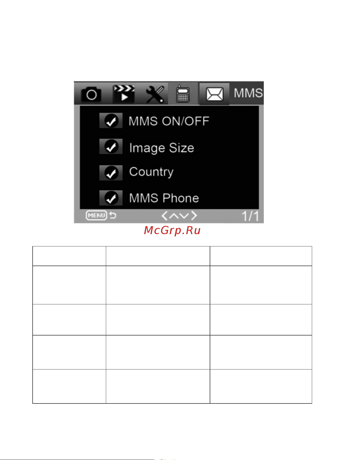 Suntek HC-900LTE-LI [15/26] Настройки меню mms