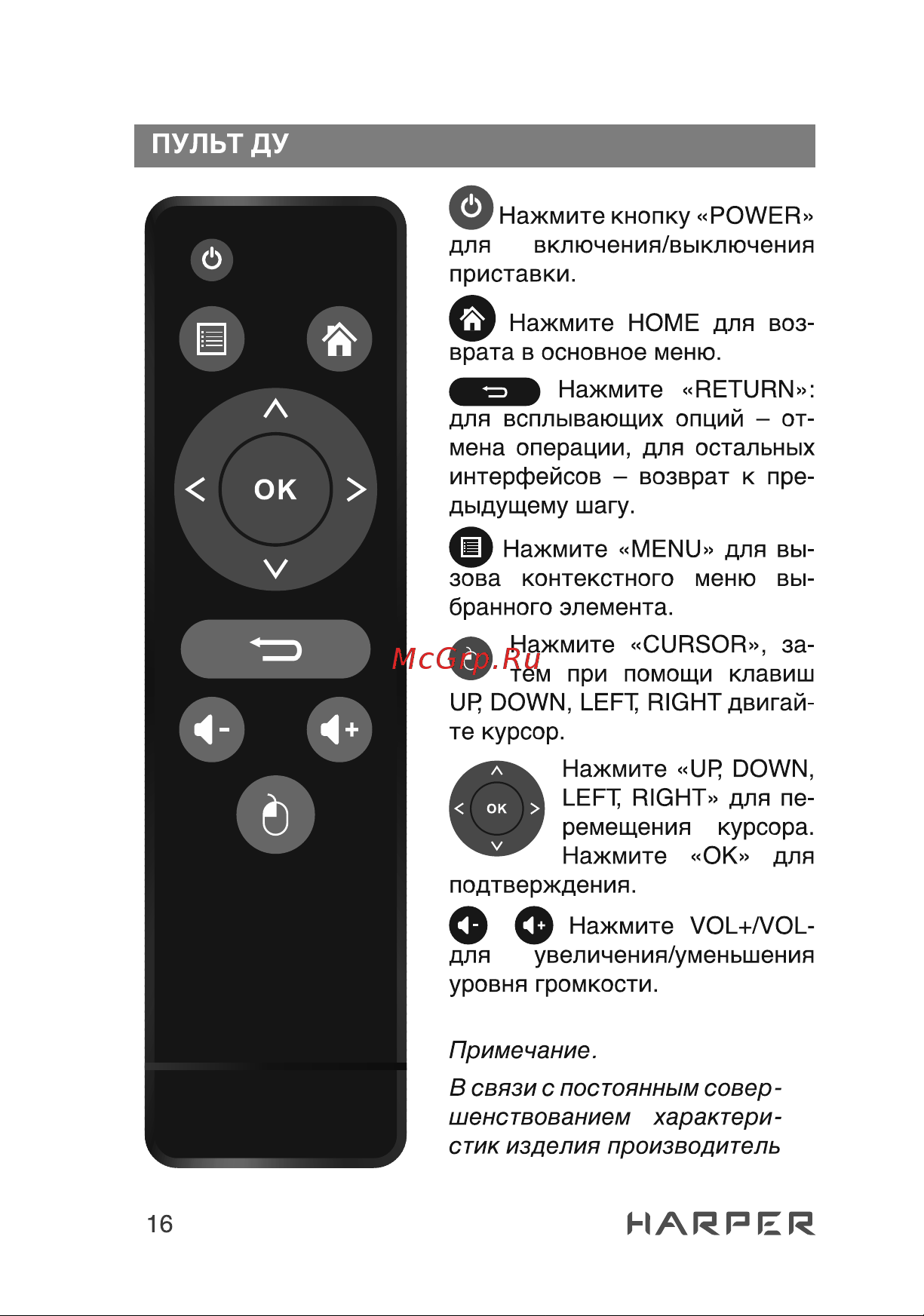 Harper ABX-215 Руководство по эксплуатации онлайн [16/30] 790513