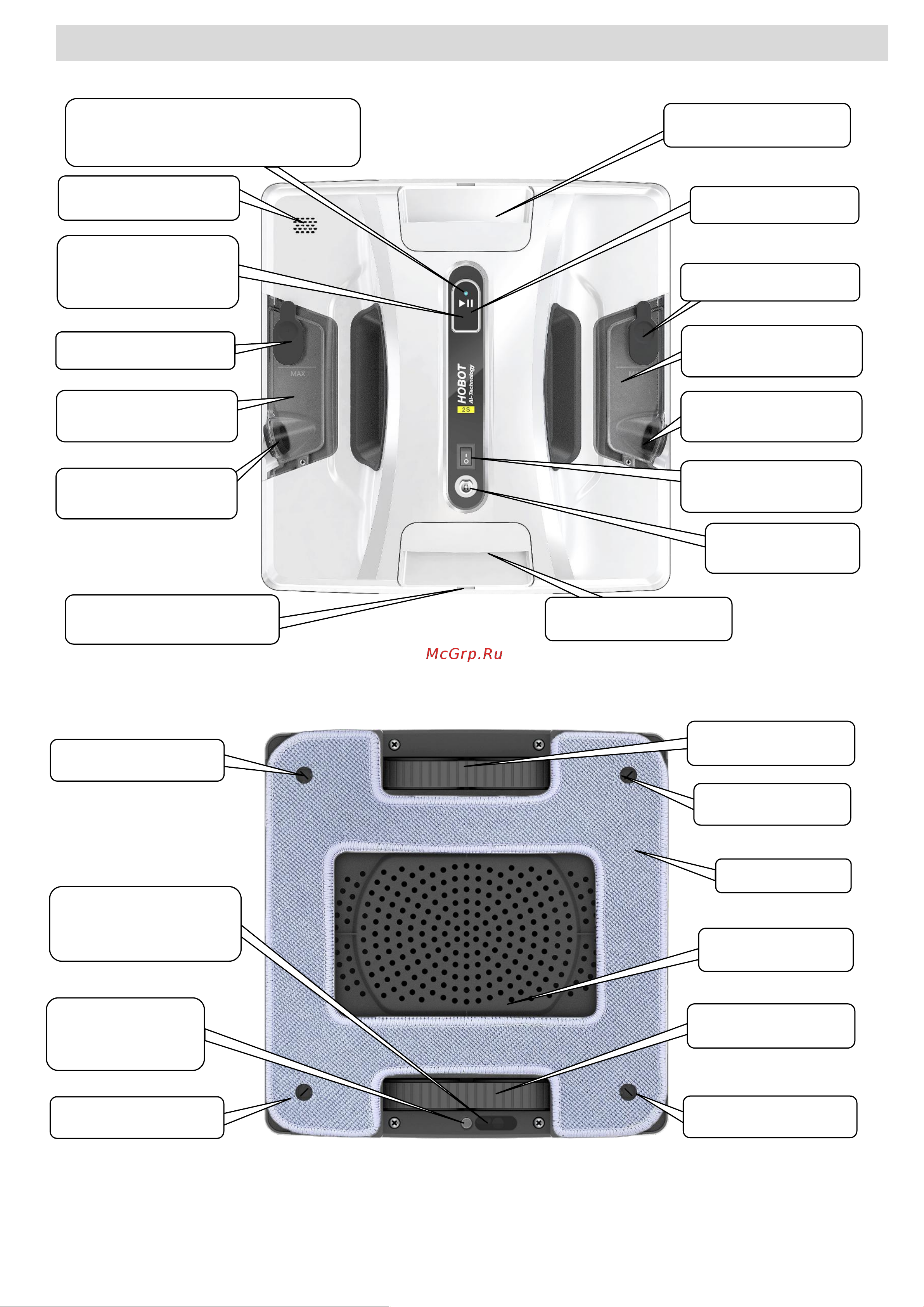 HOBOT 2S Ultrasonic [7/18] Описание устройства