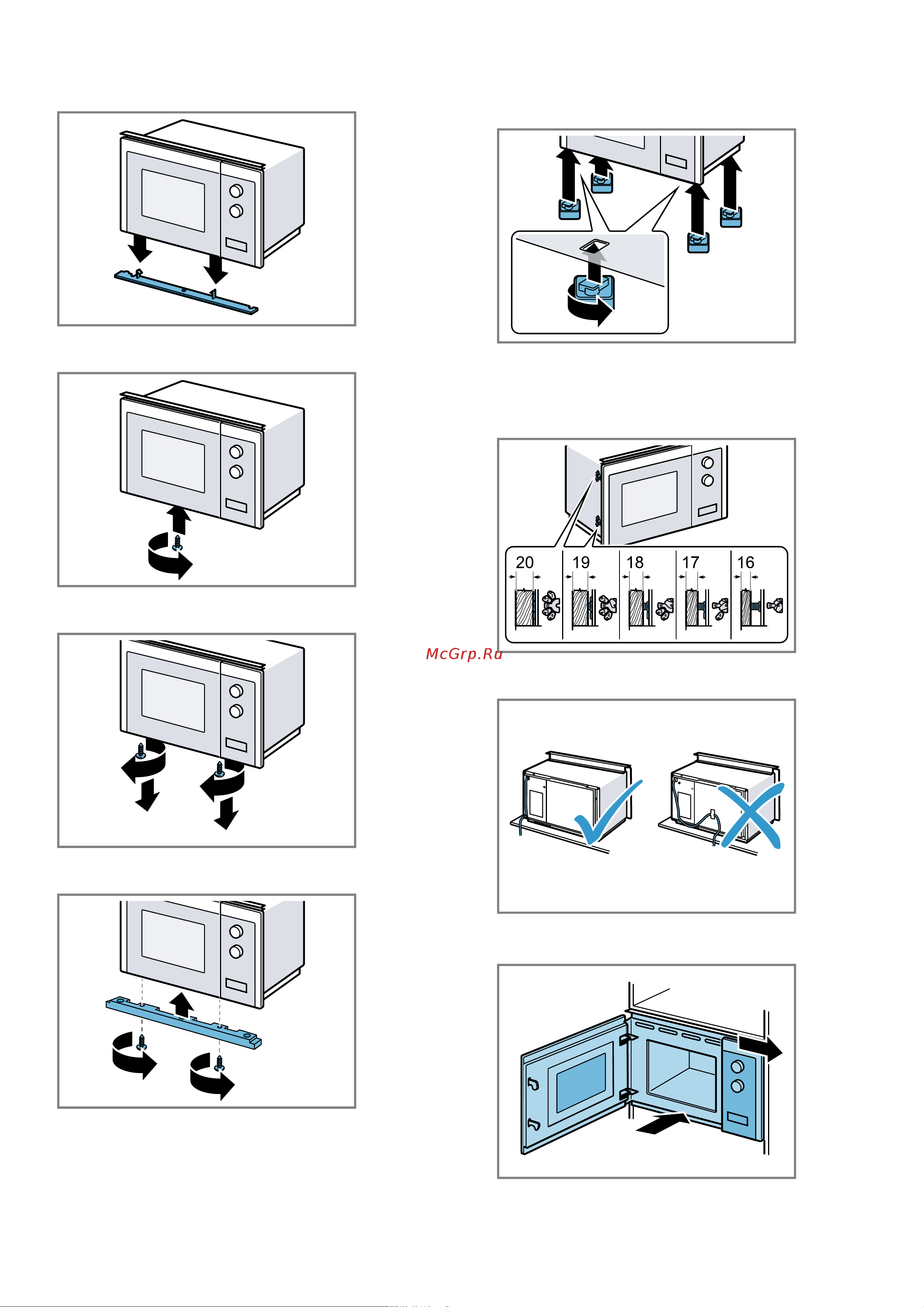 Bosch BFL 524MB0 [67/92] Montarea aparatului