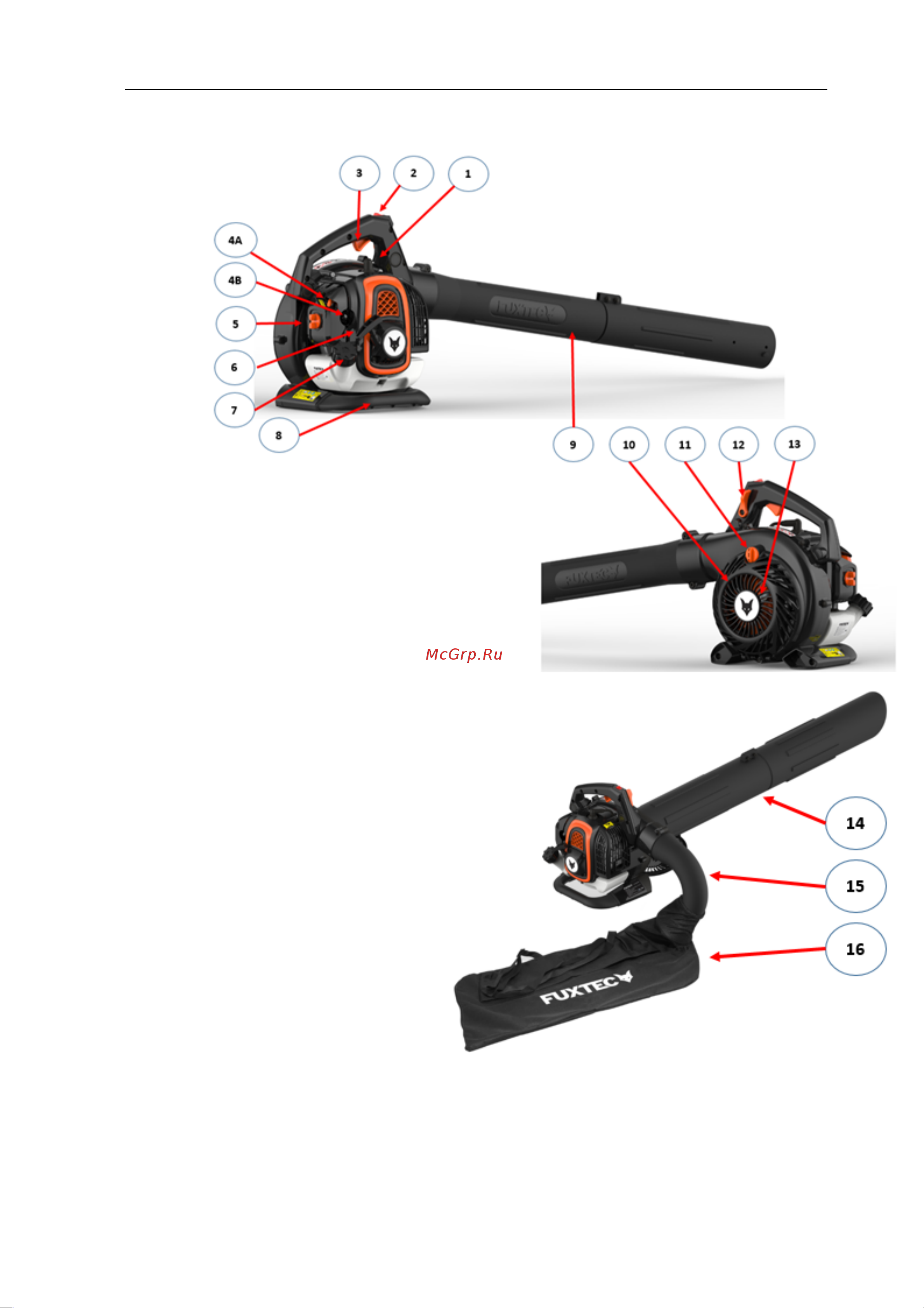 FUXTEC FX-LBS126P 0.75 кВт 3 в 1 [12/25] Краткое техническое описание модели