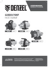 Denzel GP1100SS, 1100 Вт, 4000 л/ч, подъем 45 м, пластик,97305 Руководство по эксплуатации
