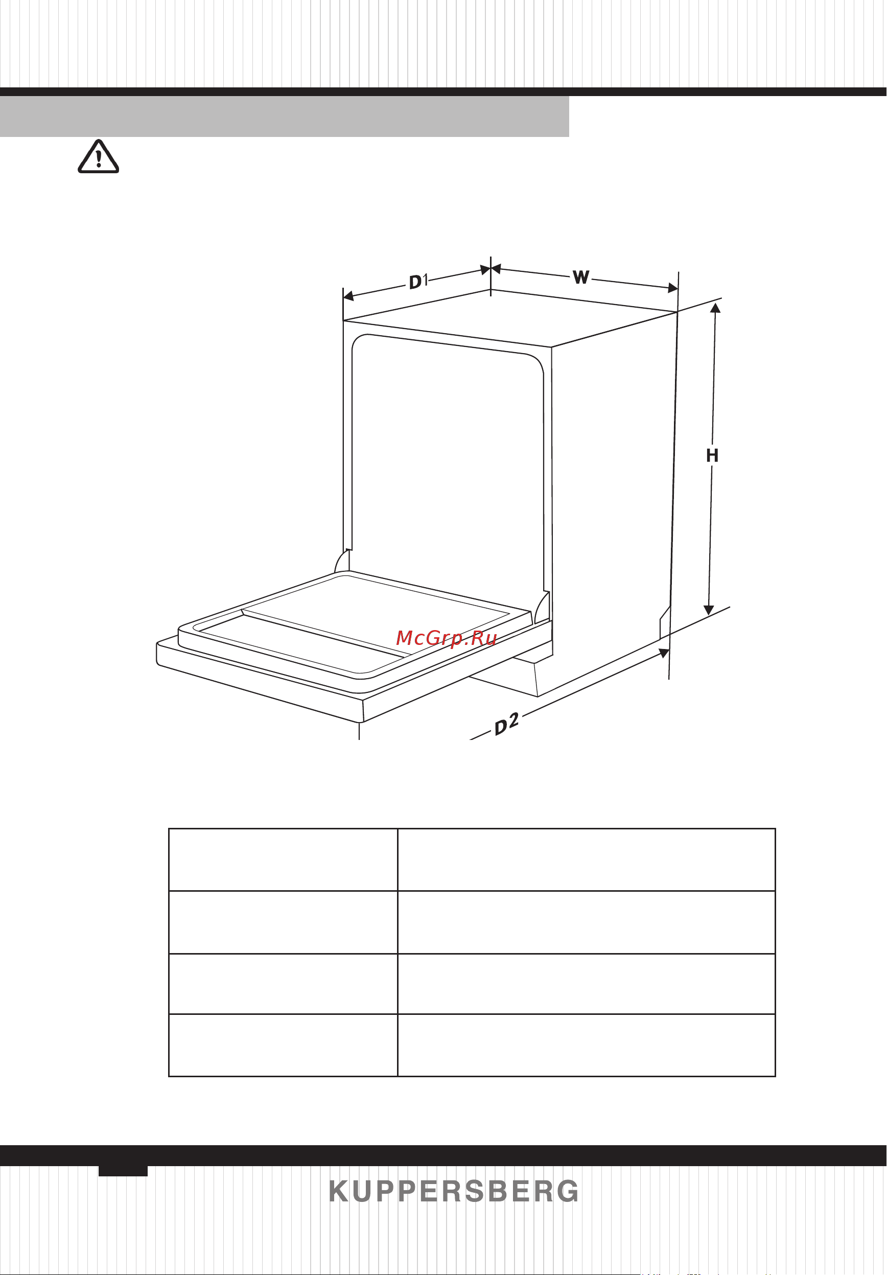 Kuppersberg GIM 6078 [50/160] Technische information