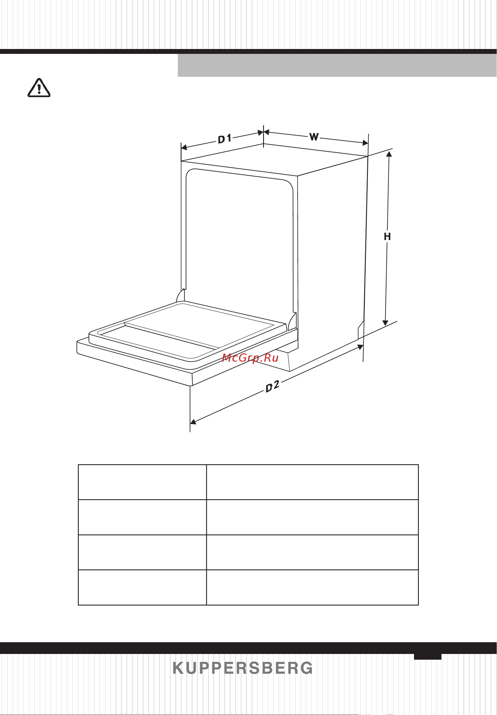 Kuppersberg GIM 6078 [99/160] Technical information