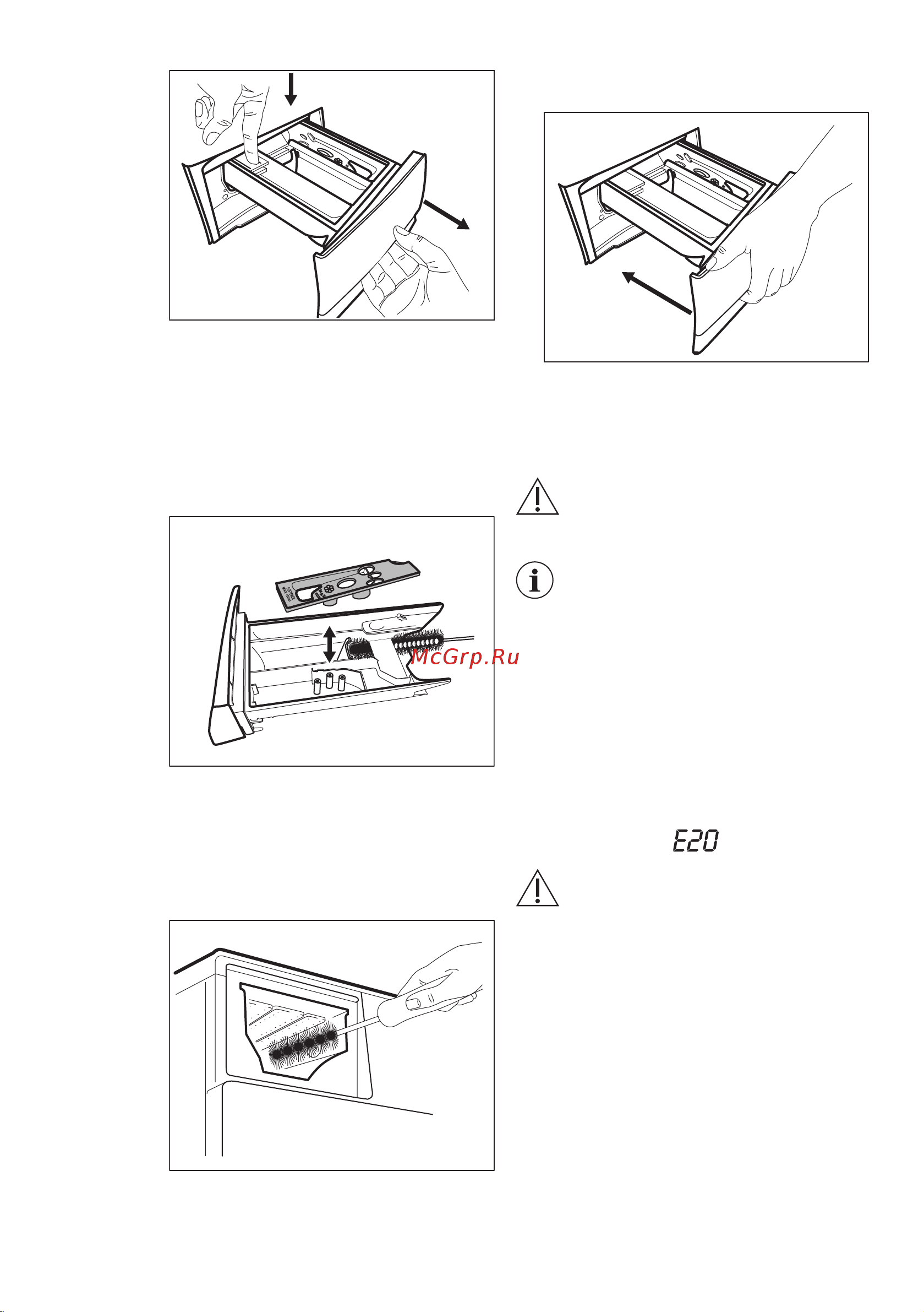 Electrolux EW8WN261B [46/56] Очистка фильтра сливного насоса