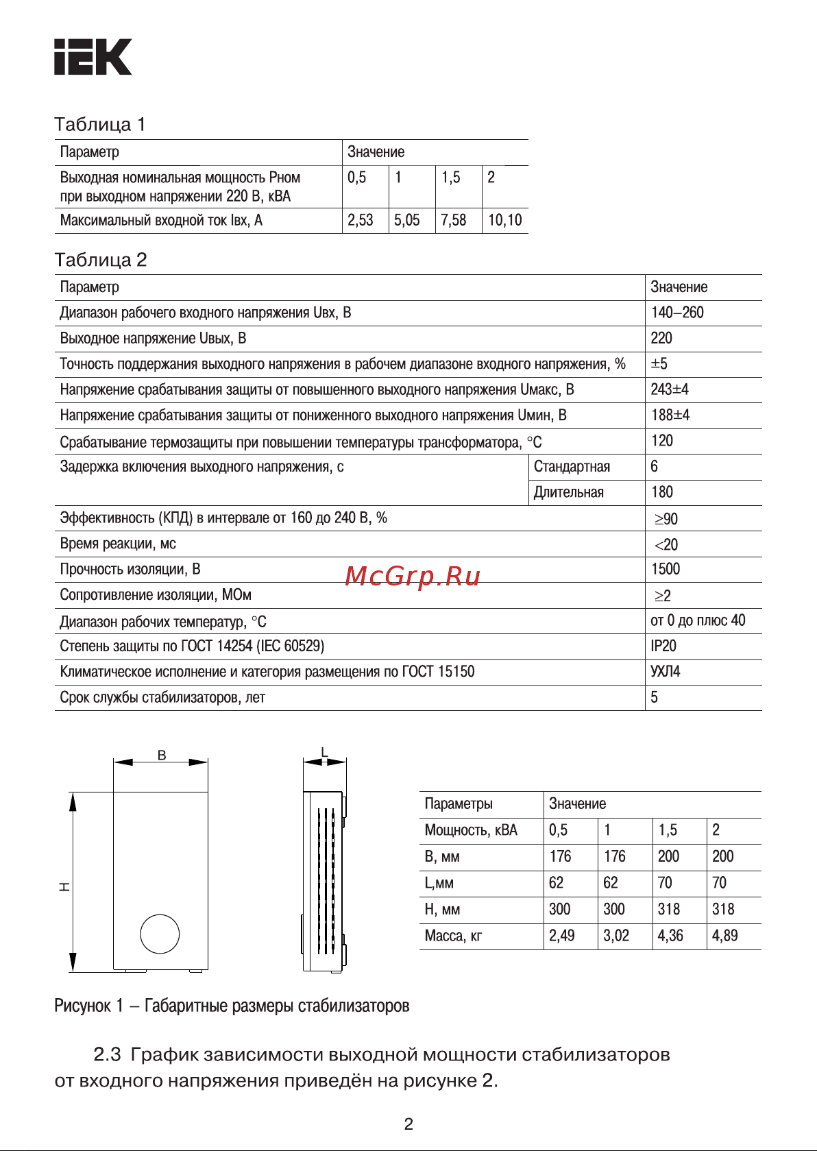 Iek SLIM 0,5 КВА [2/11] Страница 2