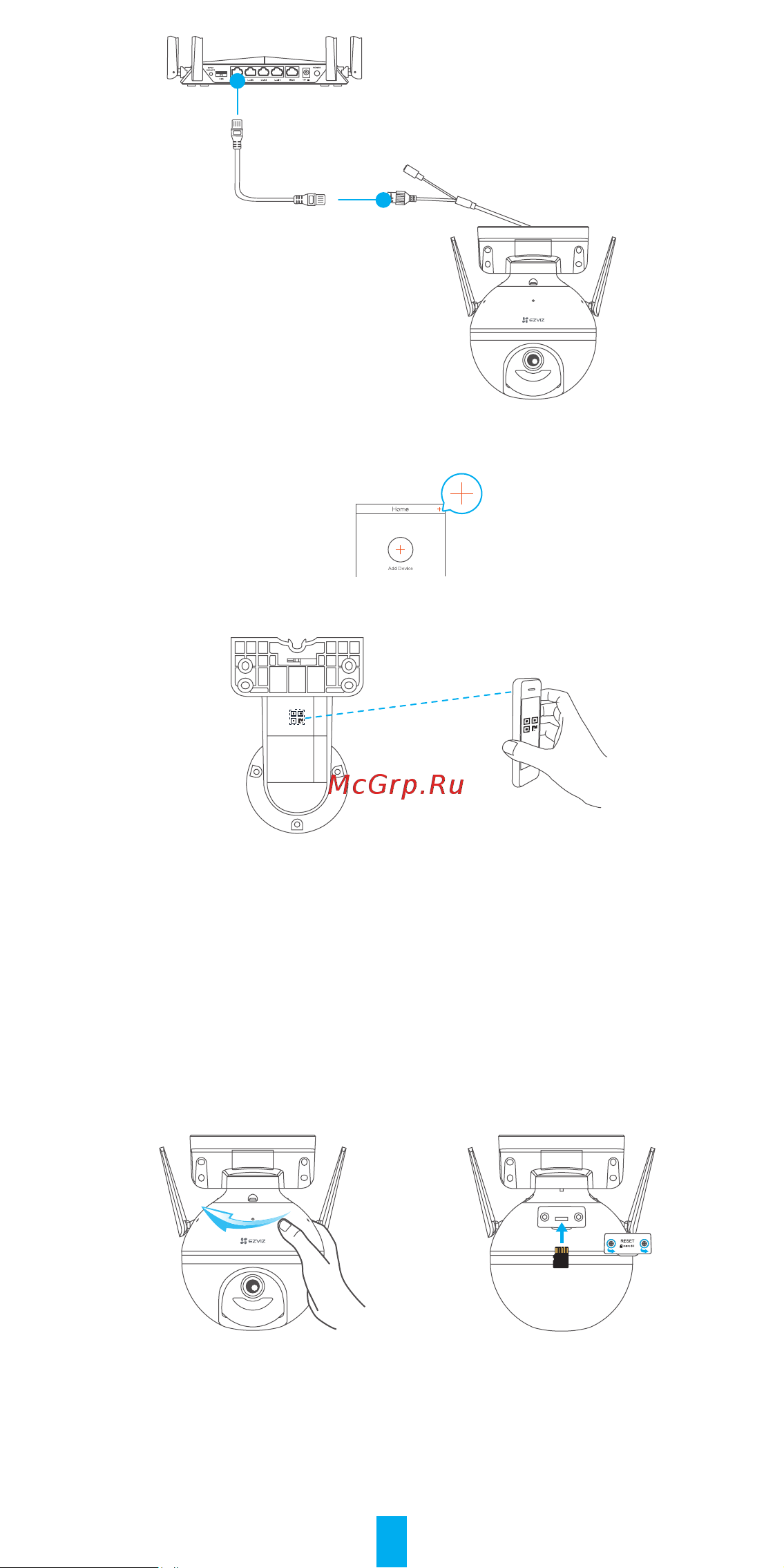 Ezviz CS-C8C (1080P, 4mm) [4/6] Установка карты microsd дополнительно