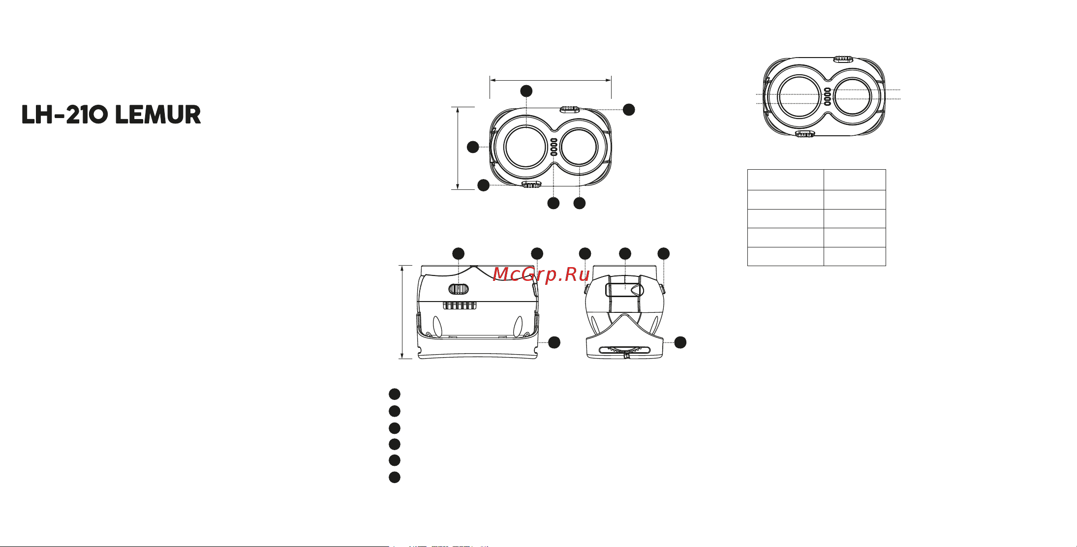 ЯРКИЙ ЛУЧ LH-210 LEMUR Li-Ion [2/2] Userʼs manual