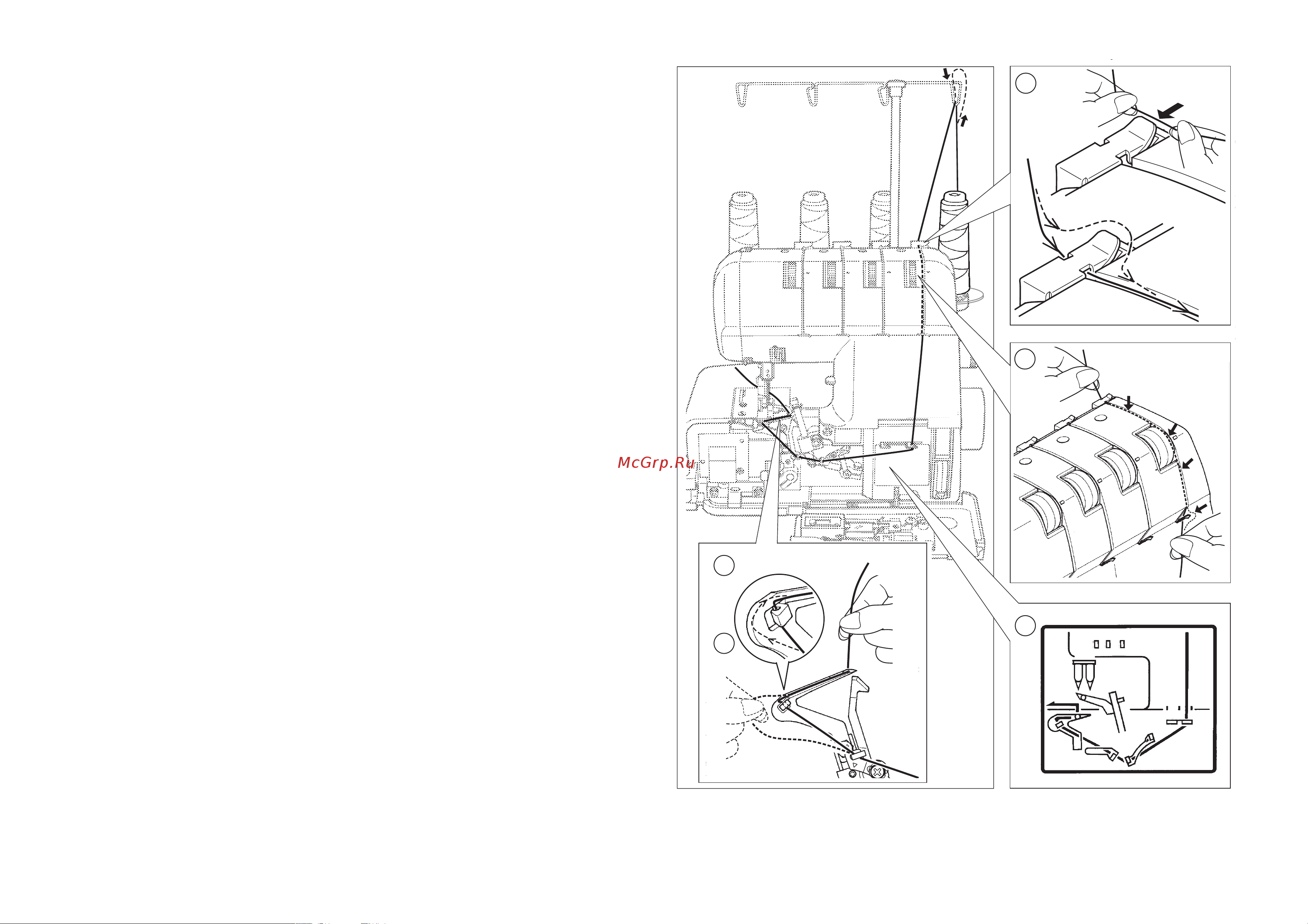 Comfort 888 (3159) [13/32] Заправка нижнего петлителя