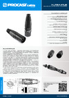 PROCAST cable XLR6/Male Руководство по эксплуатации