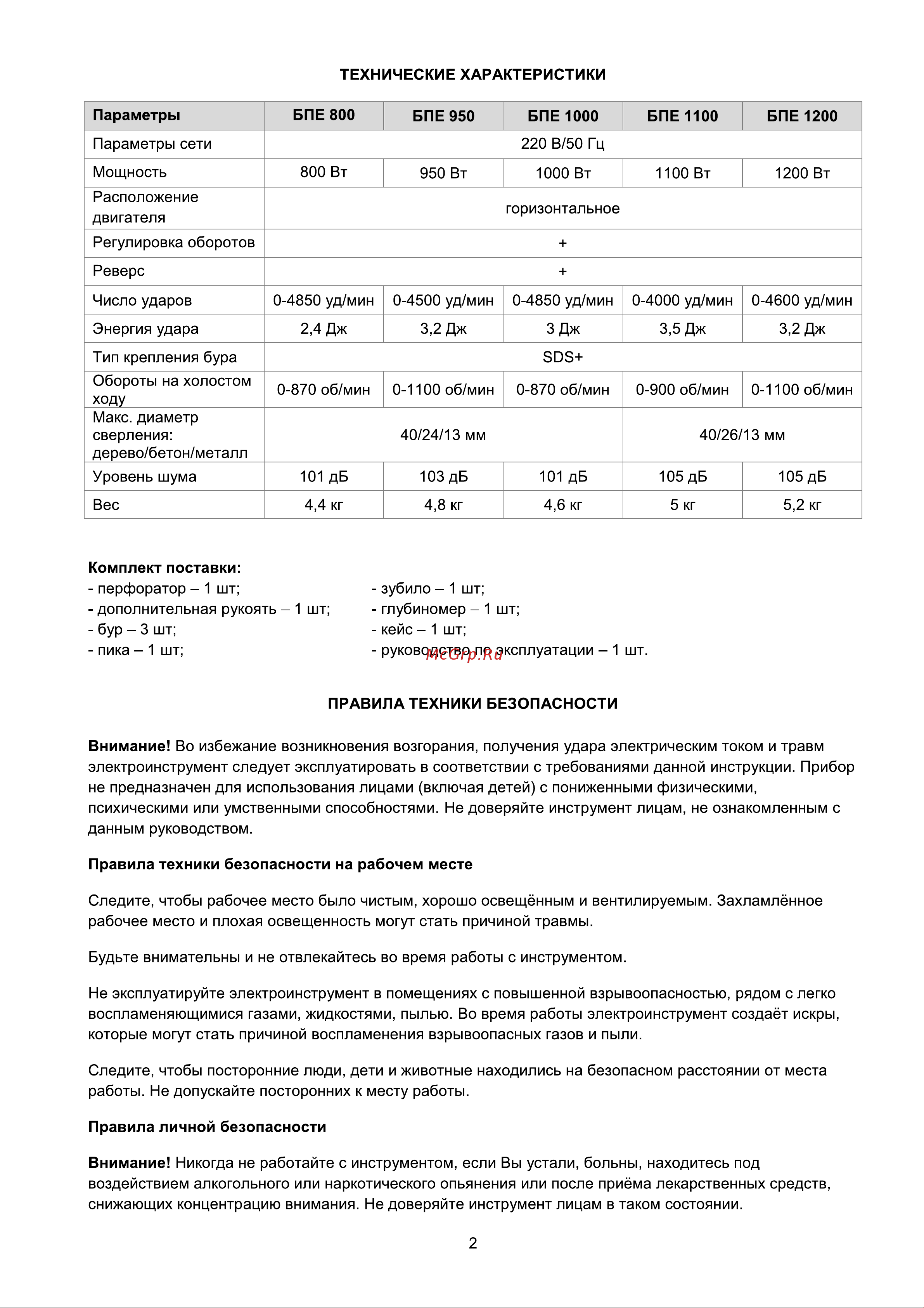 Булат БПЕ 1200 [3/9] Страница 3