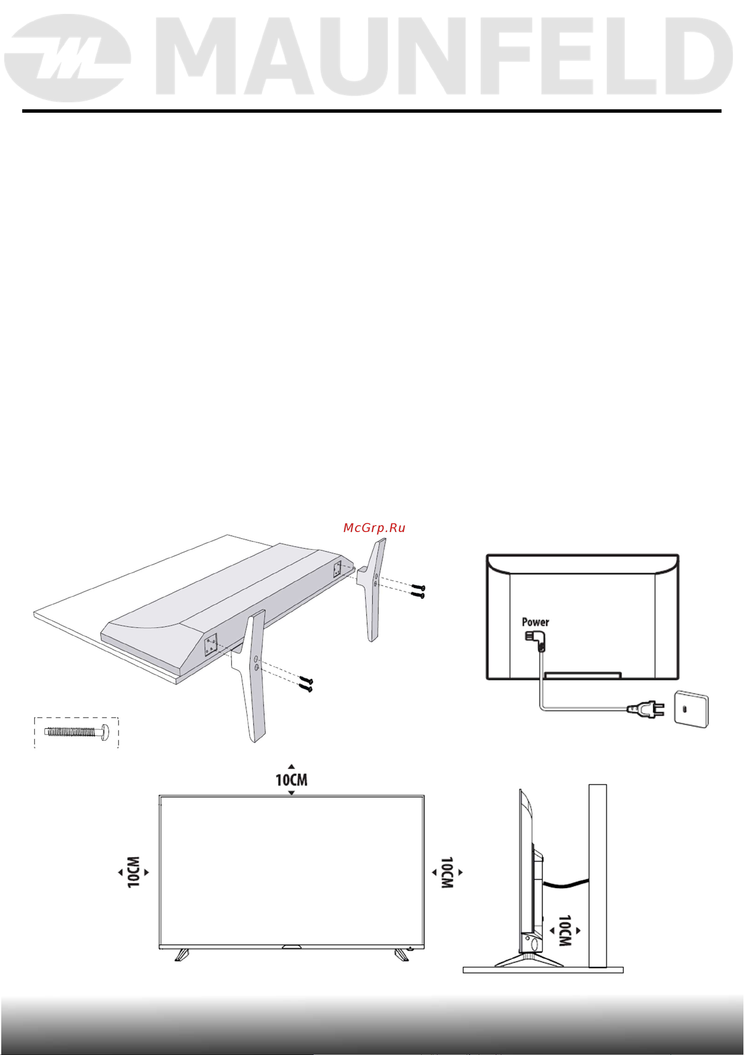 Maunfeld MLT43USD02 [14/48] Установка прибора
