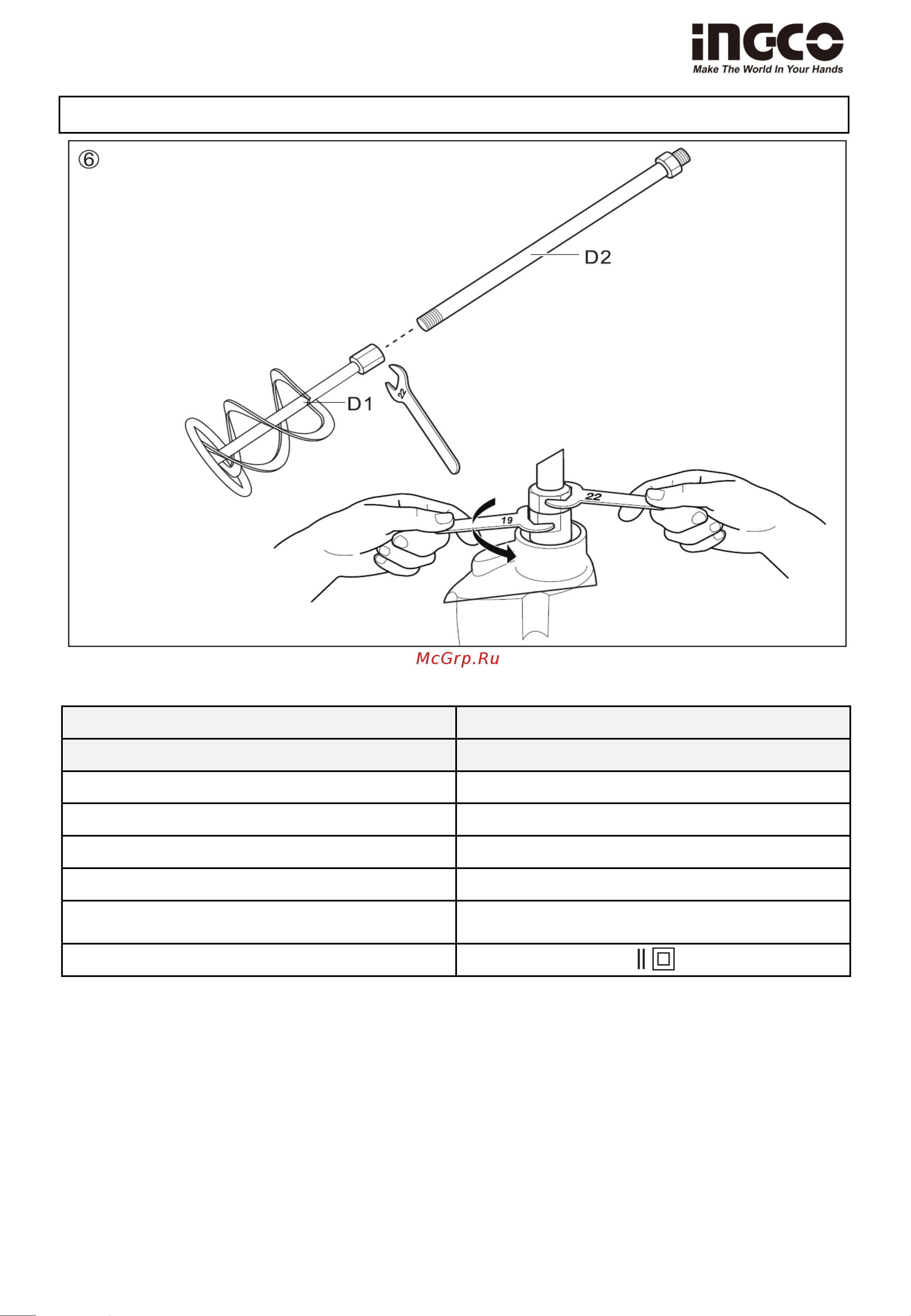 INGCO MX11008 [9/16] Описание инструмента