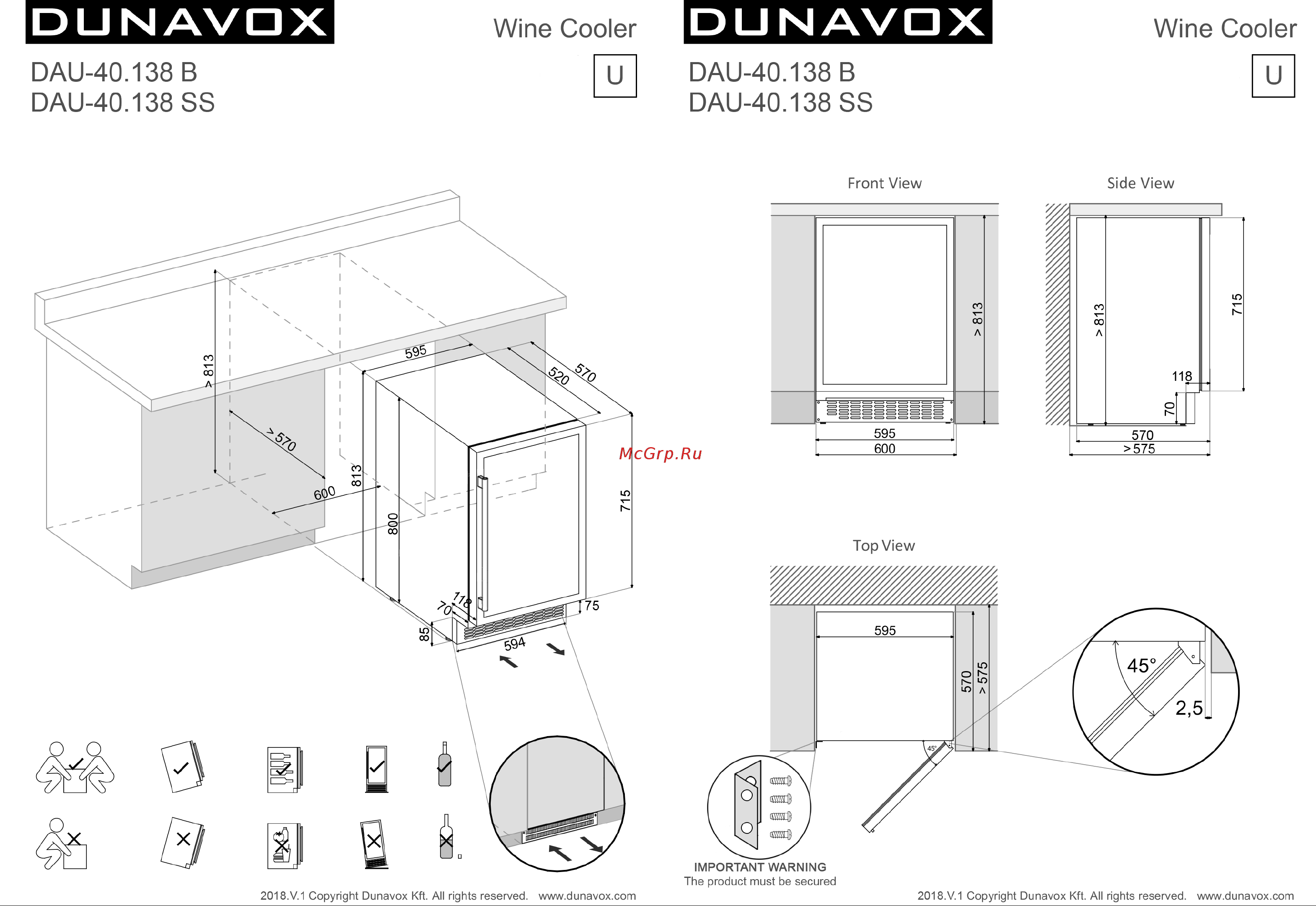 Dunavox DAUF-40.138SS Руководство по эксплуатации онлайн