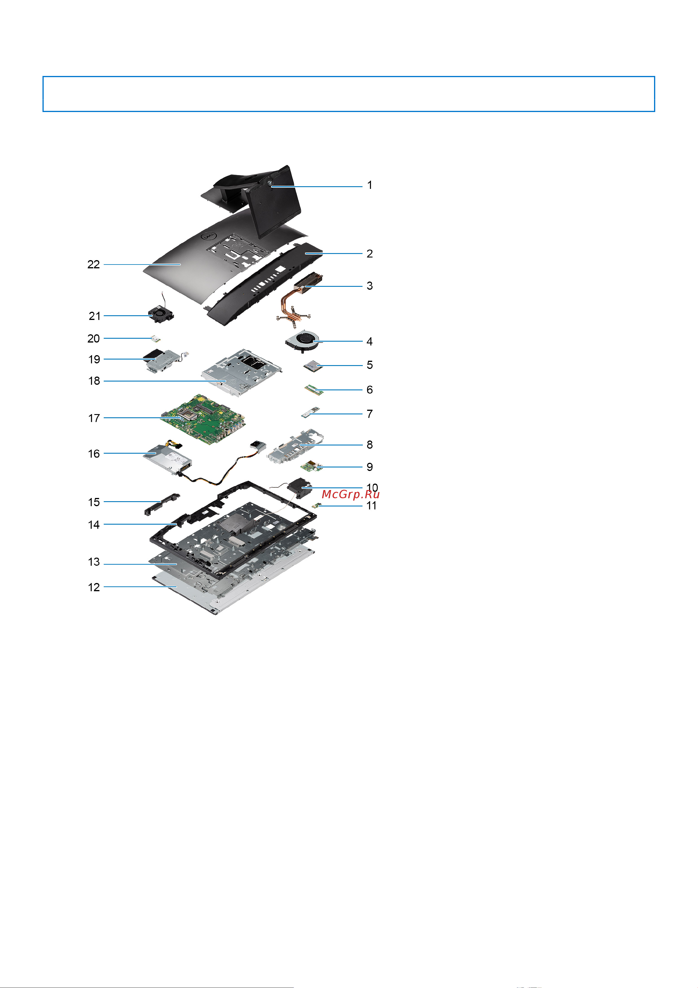 Dell Optiplex 5490-3398 [14/115] Основные компоненты компьютера