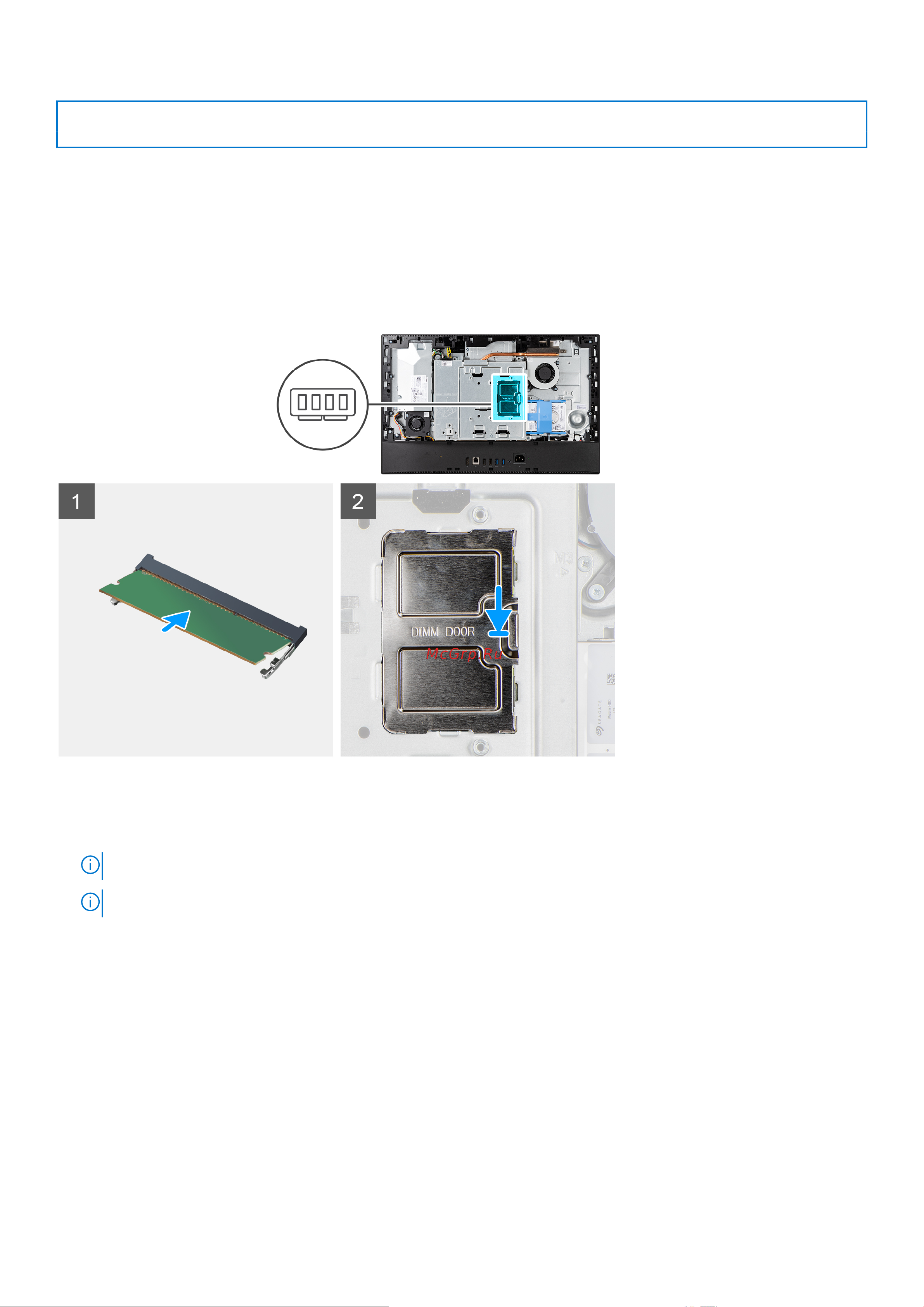 Dell Optiplex 5490-3398 [30/115] Установка модулей памяти