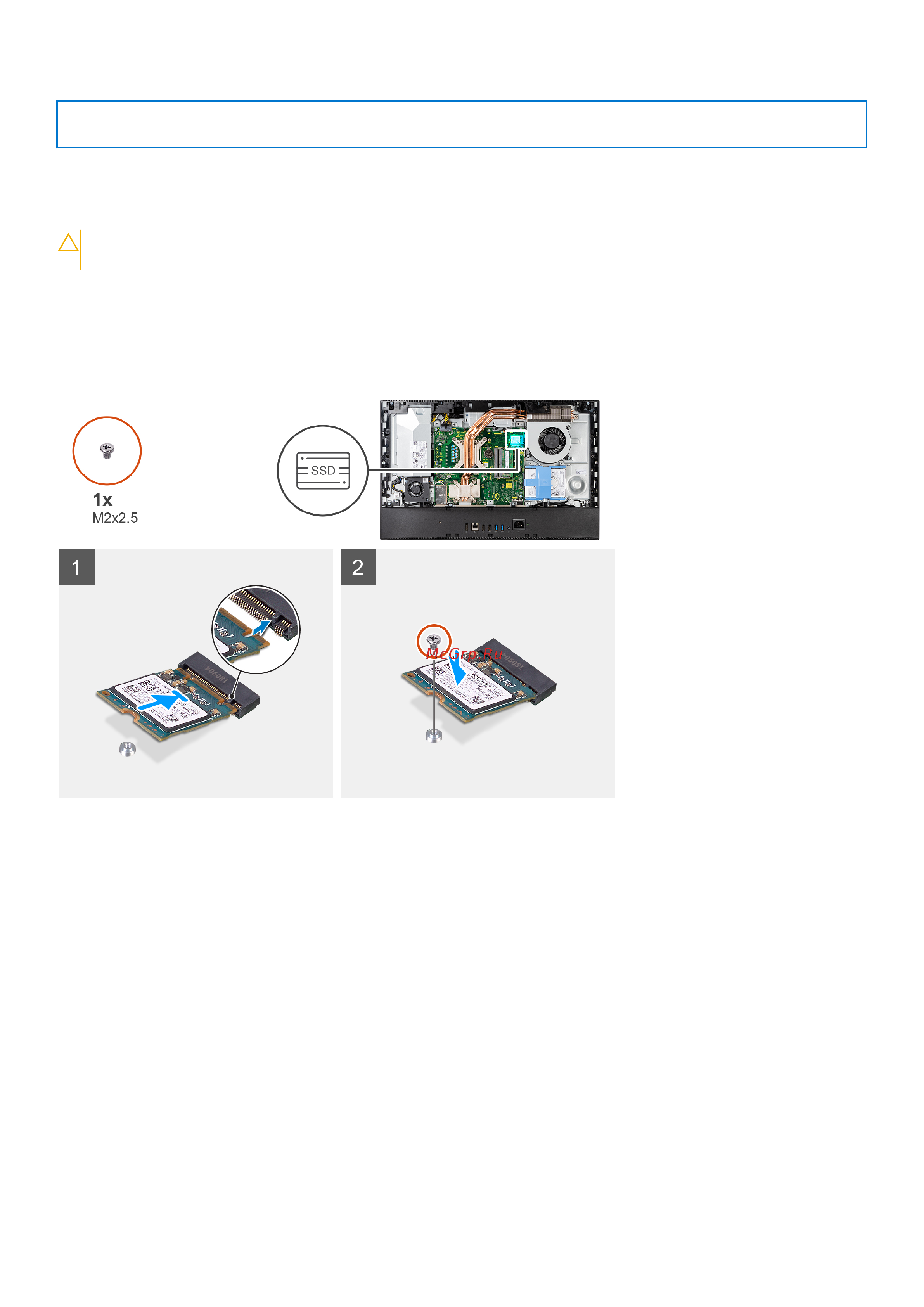 Dell Optiplex 5490-3398 [34/115] Установка твердотельного накопителя м 2230