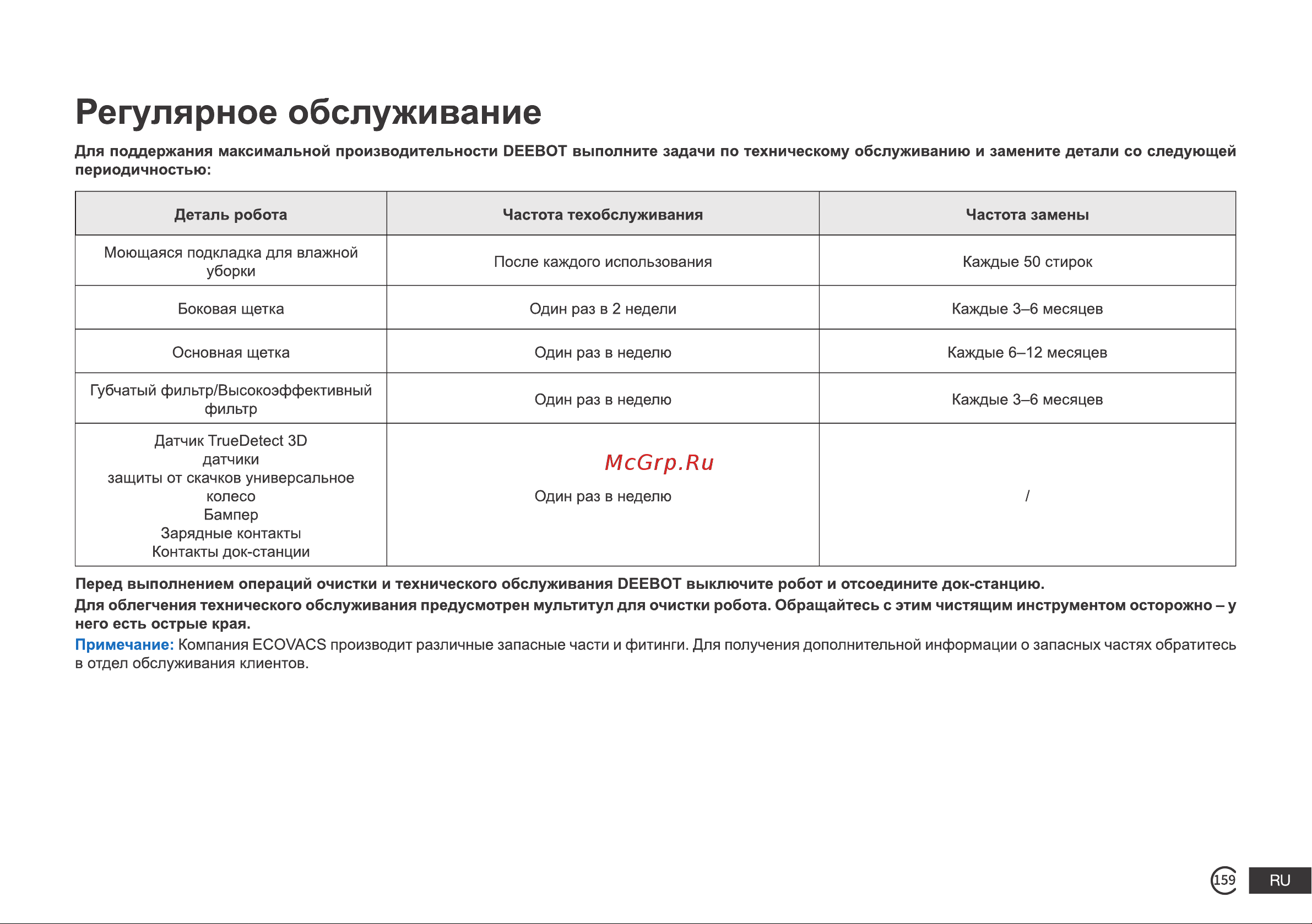 ECOVACS DEEBOT T9 AIVI черный Руководство по эксплуатации онлайн [13/23] 792401