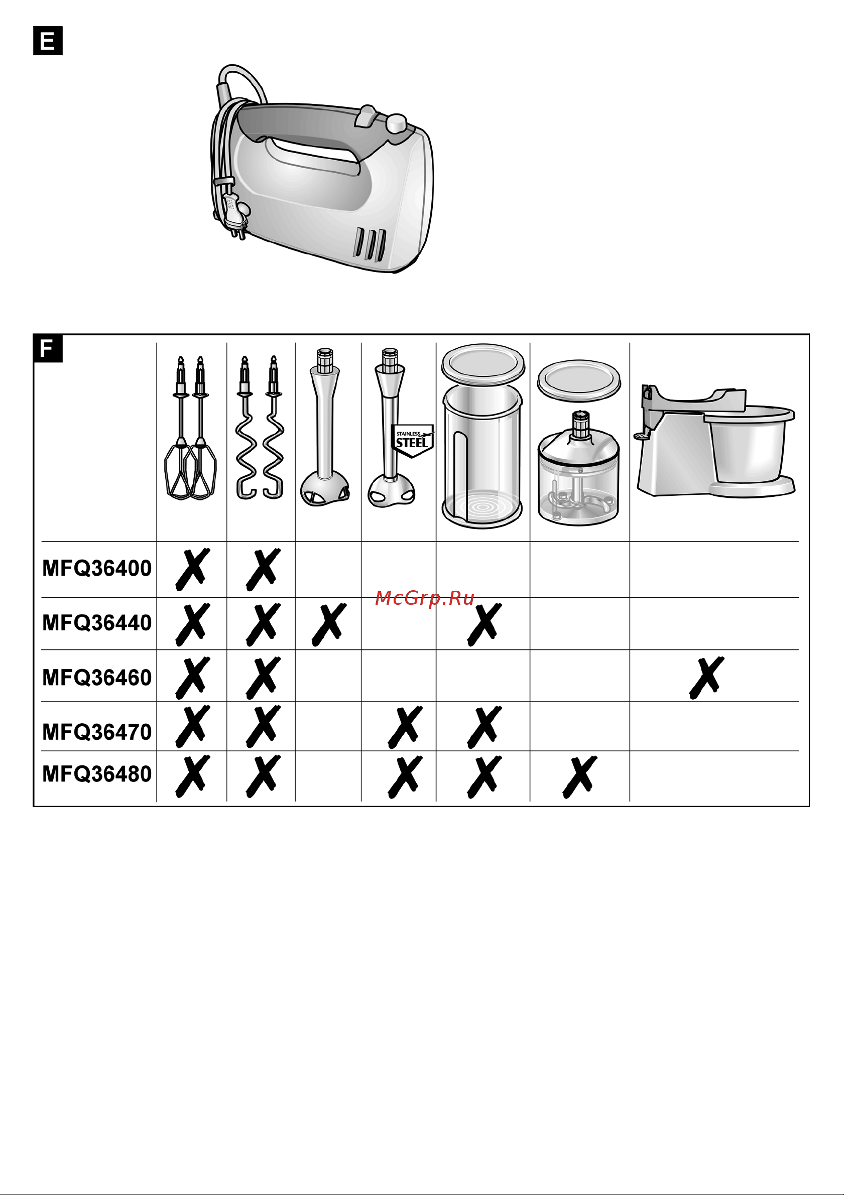 Bosch ErgoMixx MFQ36480 Руководство по эксплуатации онлайн [23/23] 792561