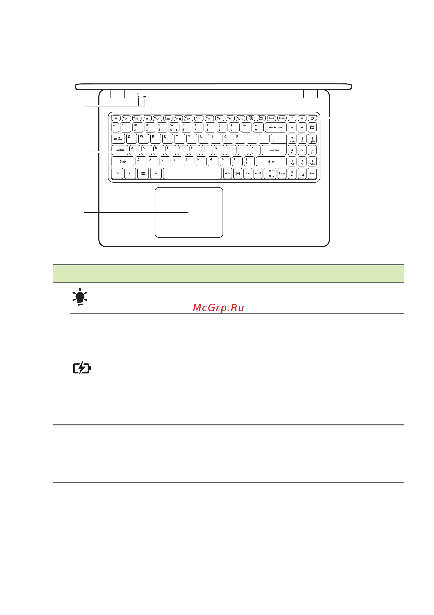 Acer EX215-52-31EB NX.EG8ER.021 [15/94] Вид клавиатуры