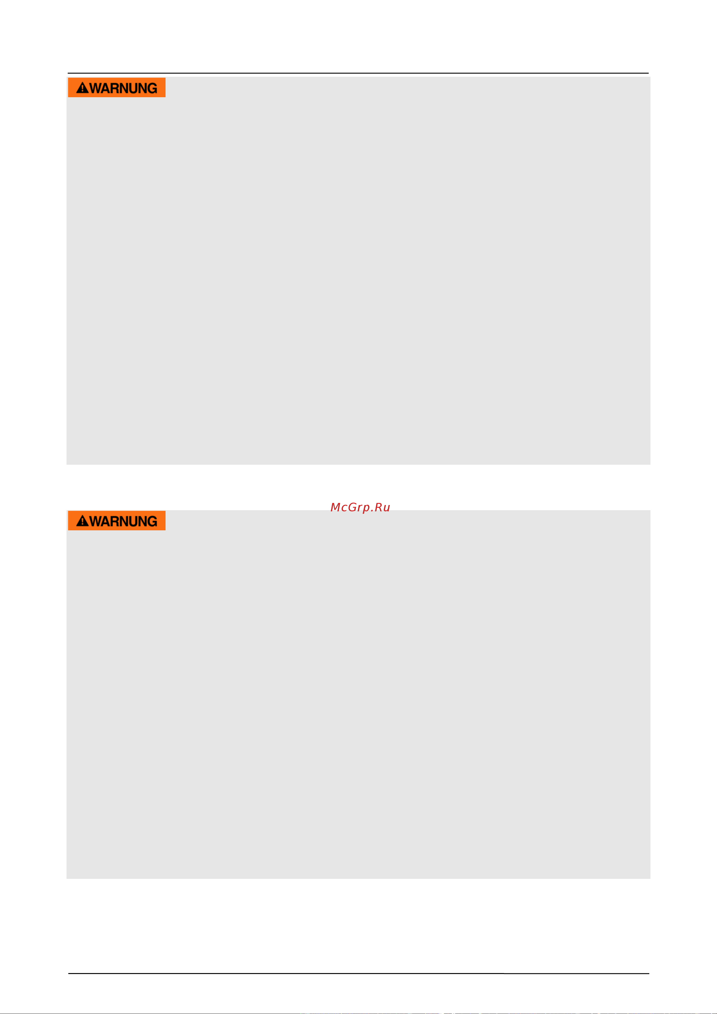 Caso EMCG 32 [190/252] Waarschuwing