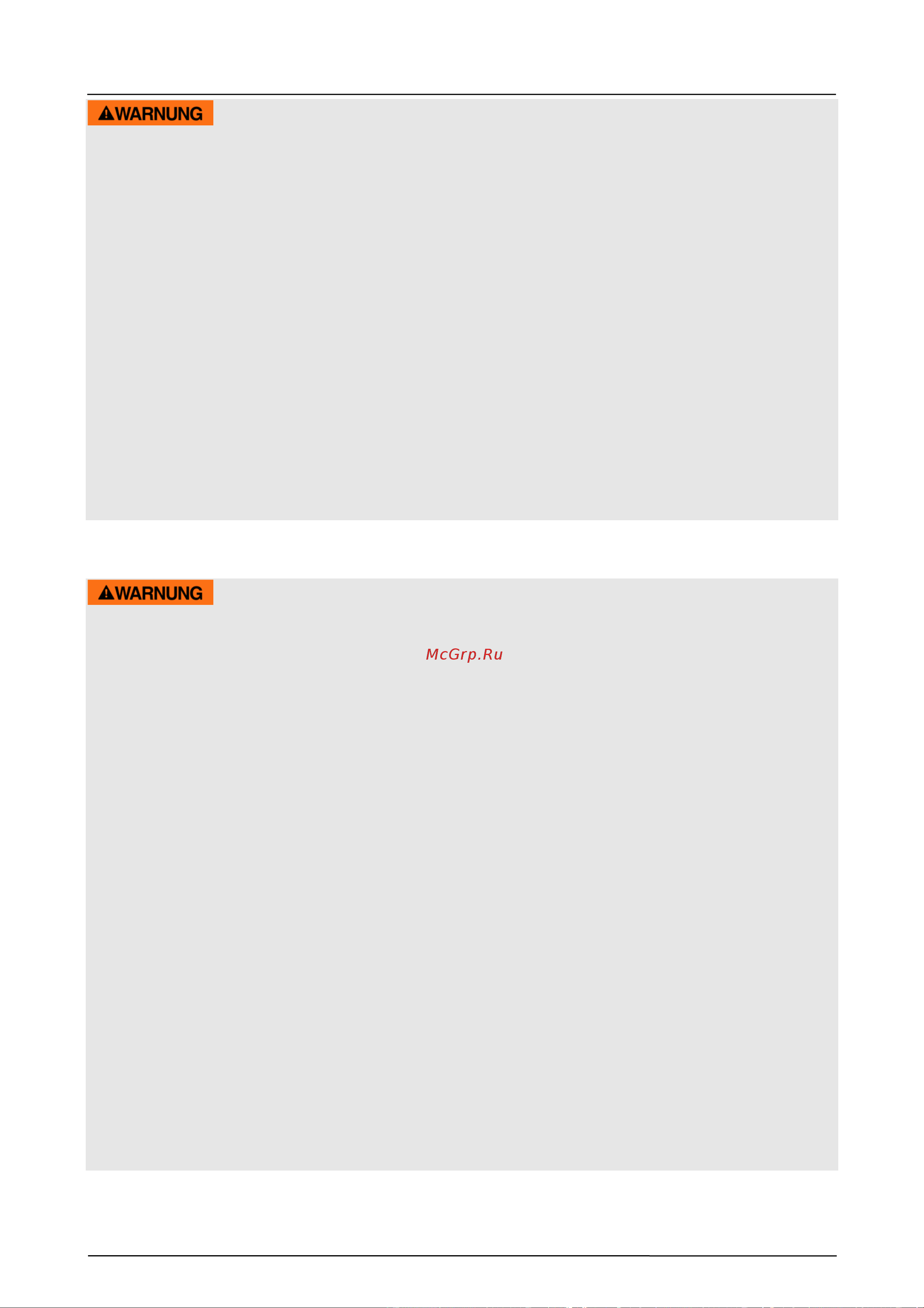 Caso EMCG 32 [192/252] Waarschuwing