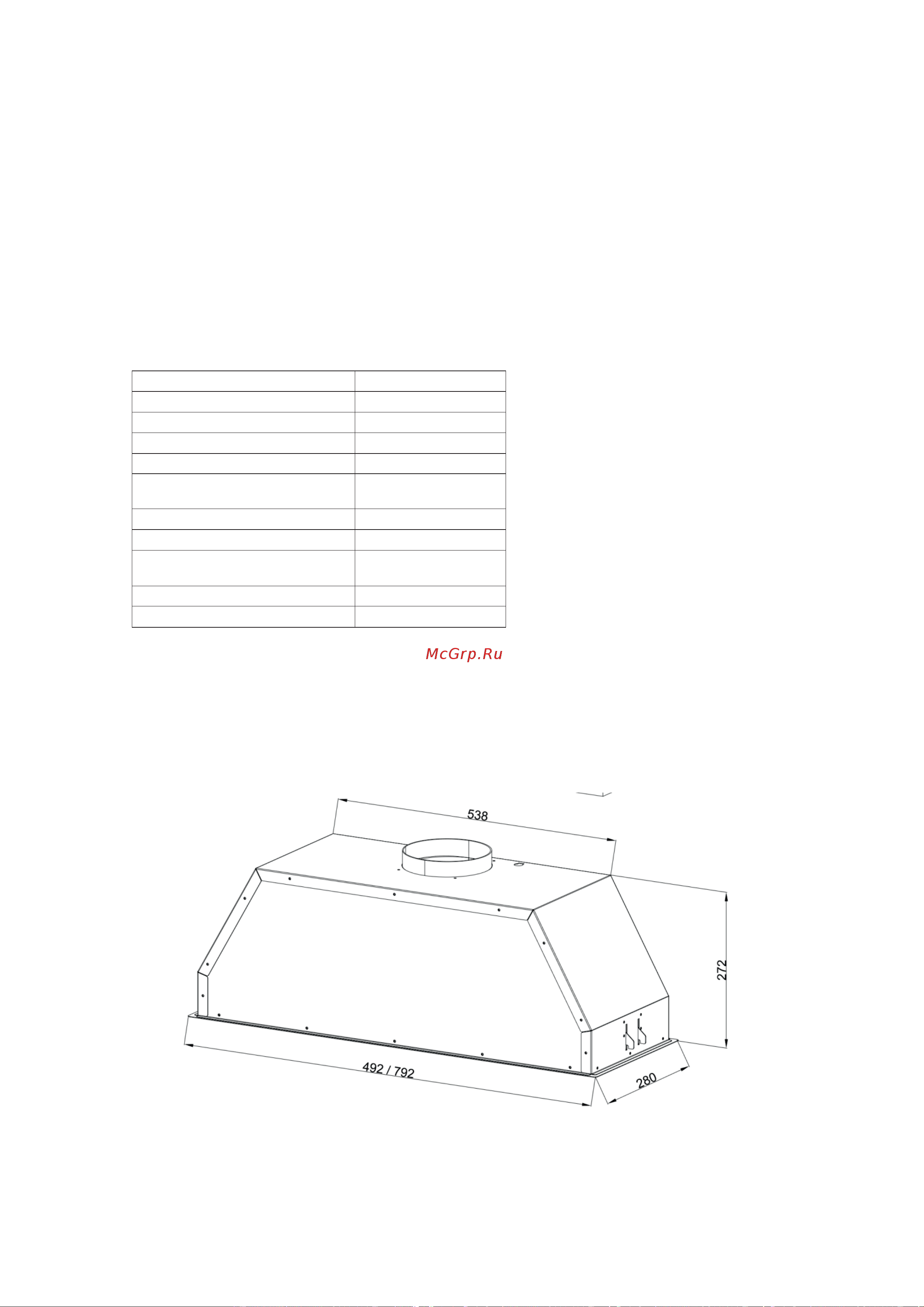 Zigmund & Shtain K 011.5 W [15/20] Технические характеристики