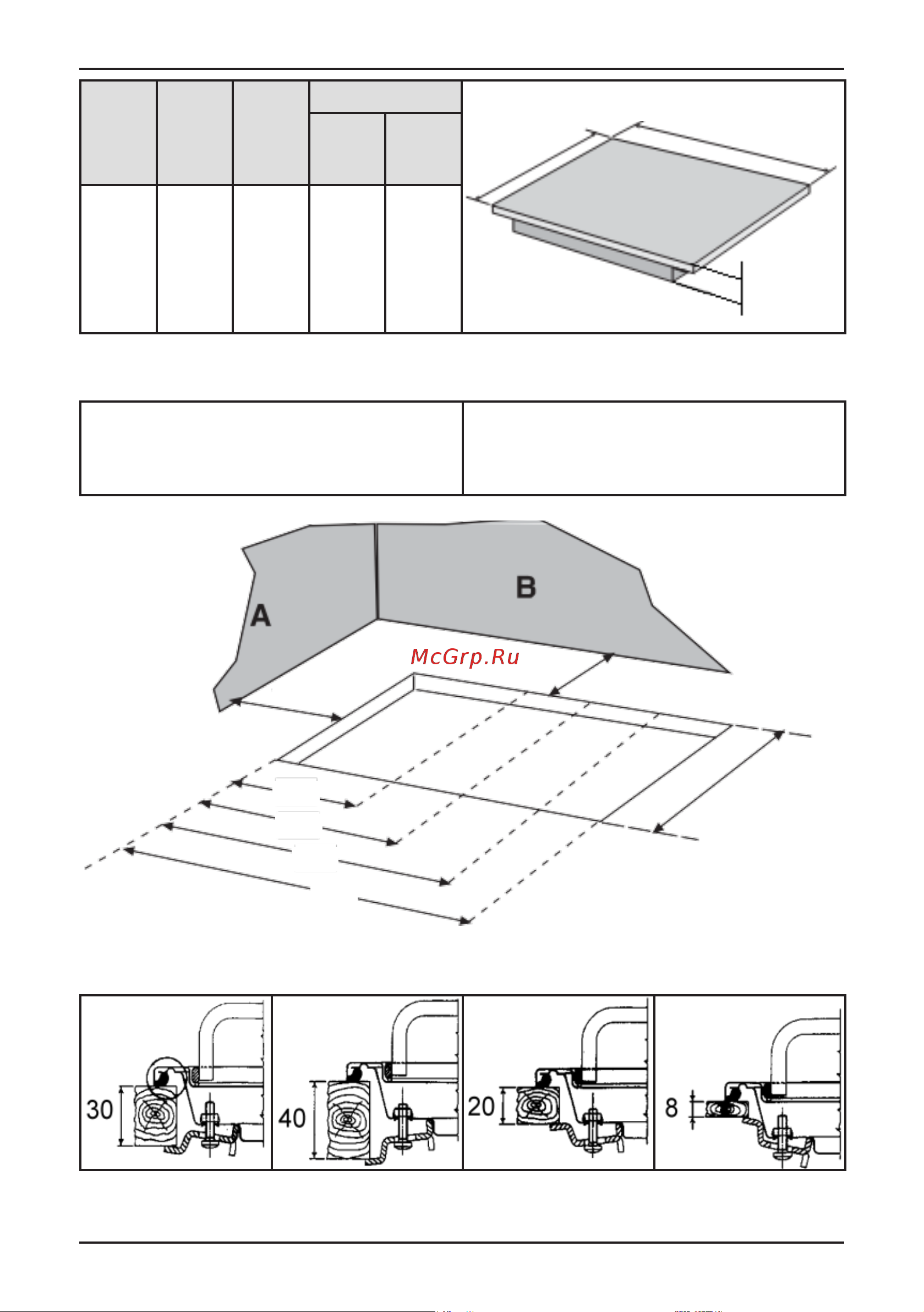 Korting HGG 3825 CN [10/21] Instructions for building in the units