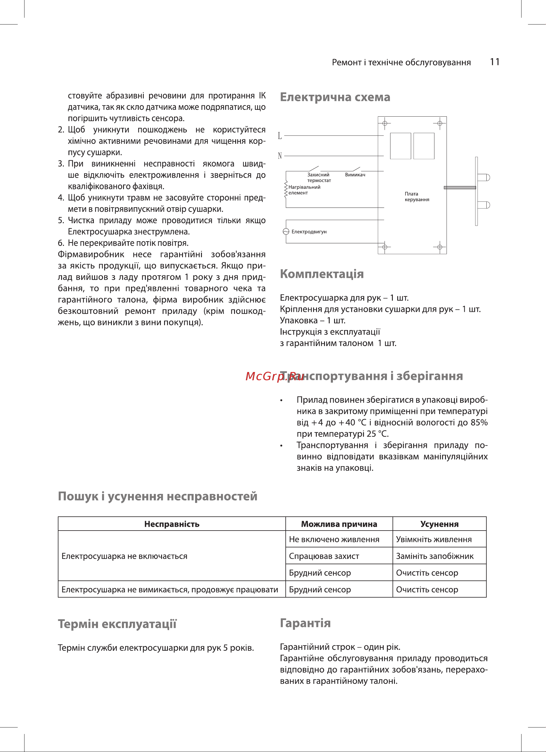 Ballu BAHD-1010 Руководство по эксплуатации онлайн [11/24] 792792