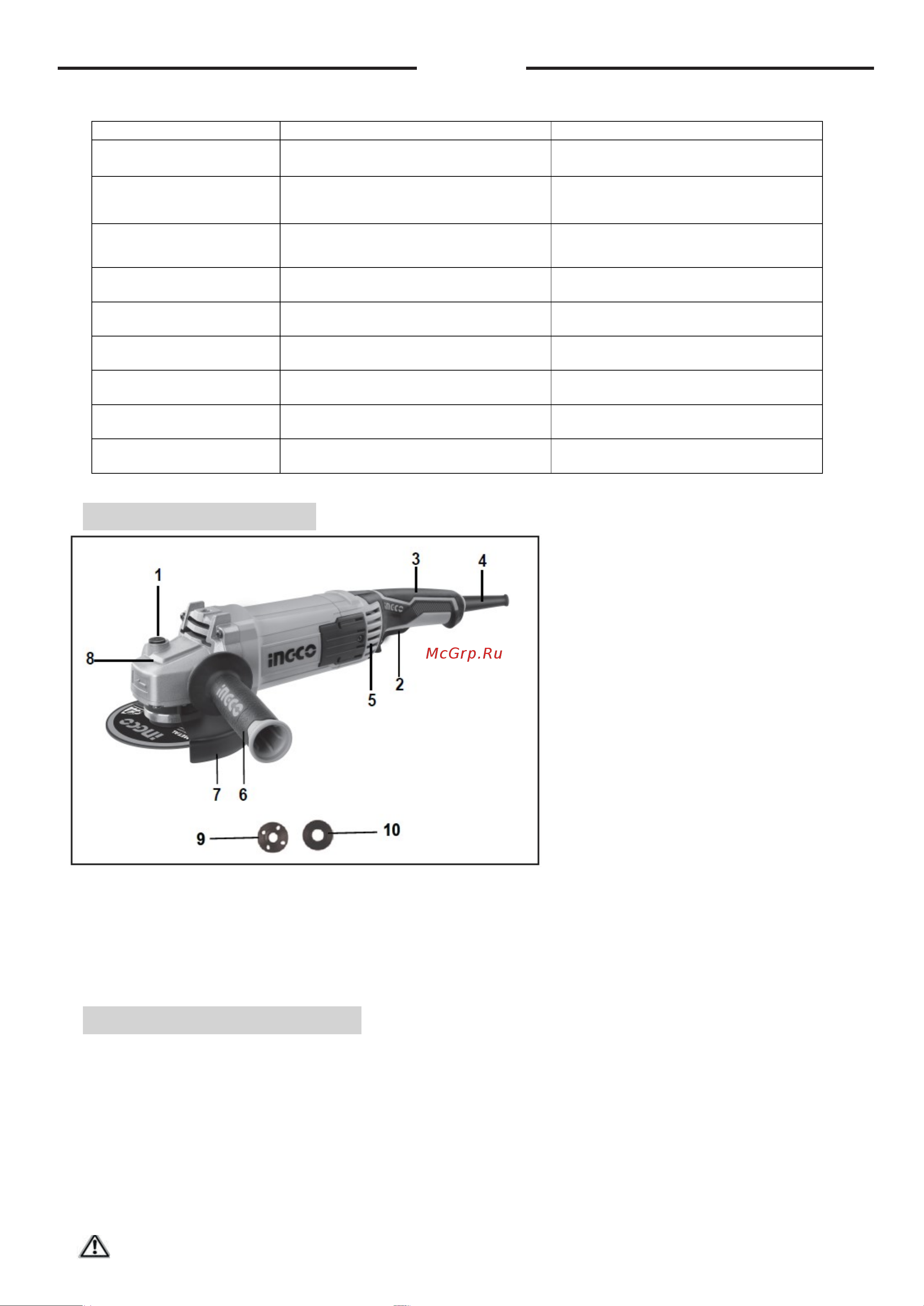 INGCO AG1500182 [11/15] Эксплуатация