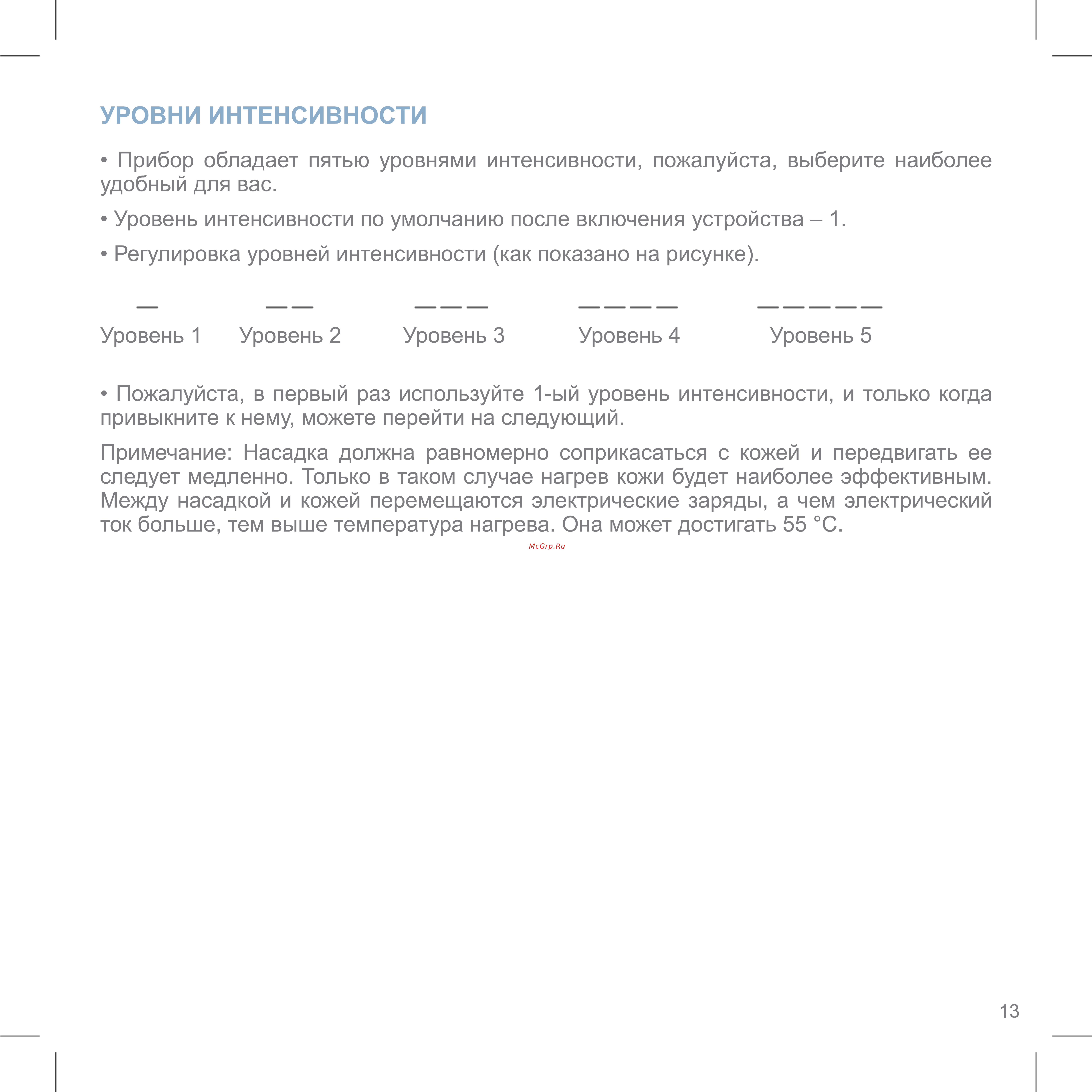 Iluminage Youth Activator Pro [17/32] Уровни интенсивности