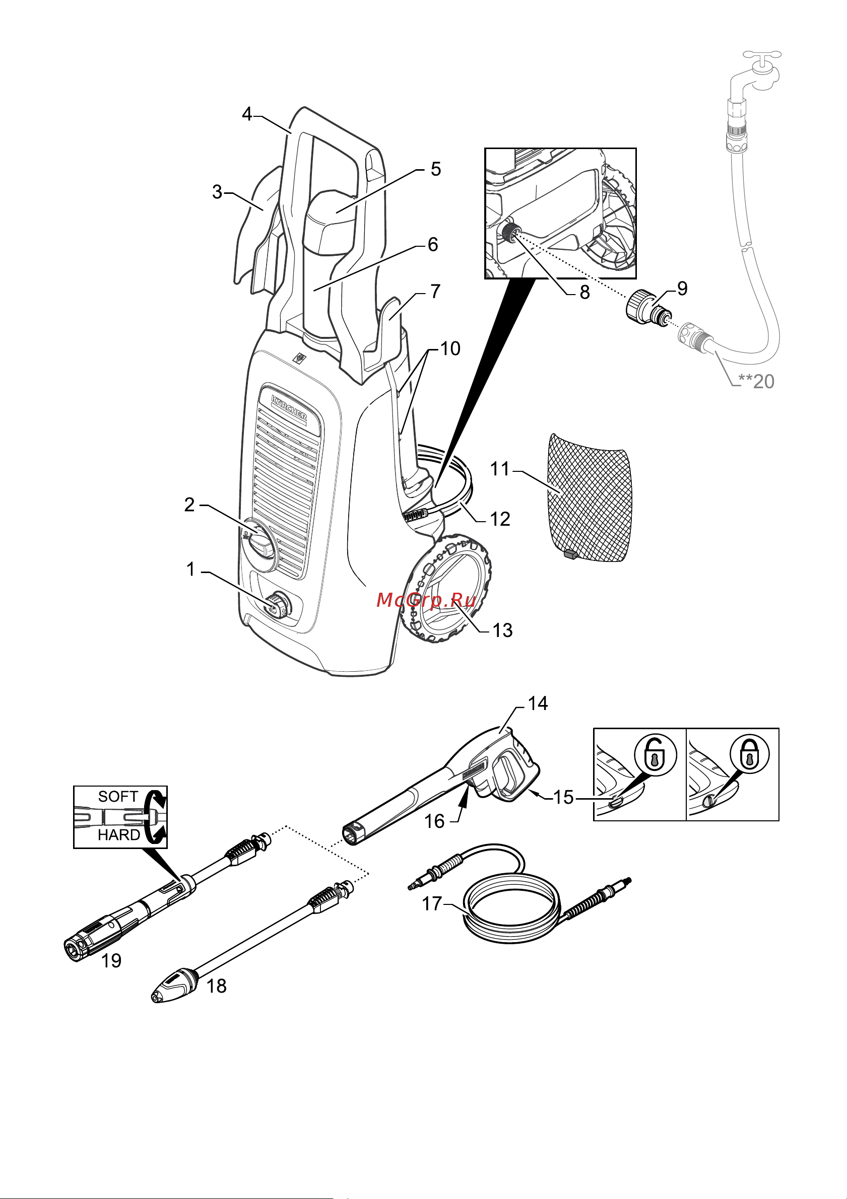 Karcher K 4 Universal Edition*EU 1.679-300.0 Руководство по эксплуатации онлайн [2/136] 792882