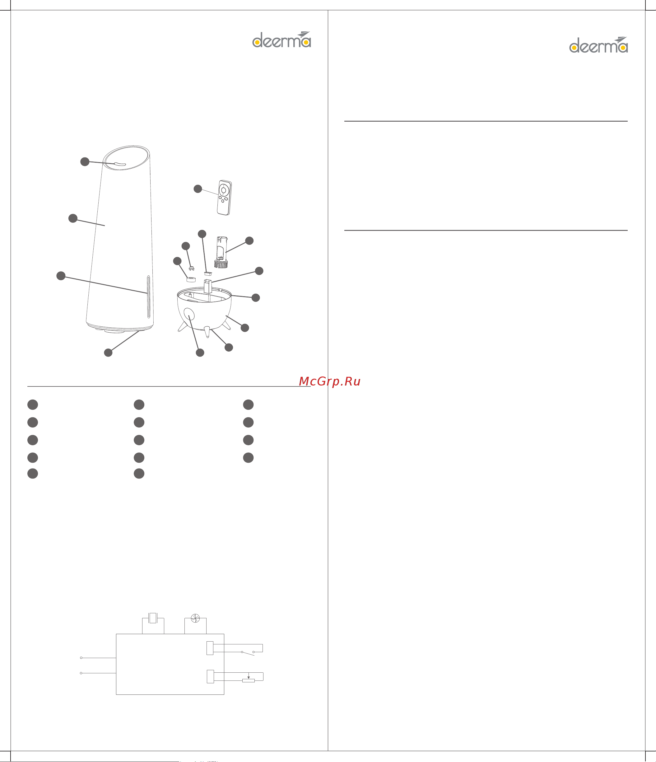 Deerma DEM-LD612 [2/10] Circuit diagram