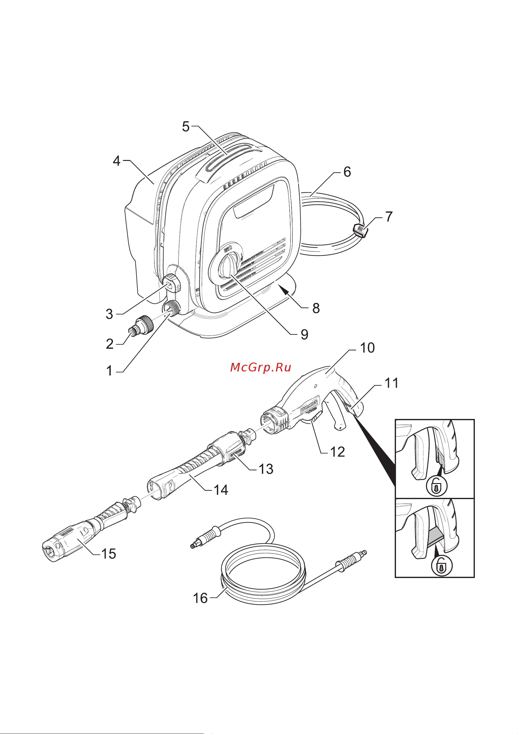 Karcher K Mini 1.600-054.0 Руководство по эксплуатации онлайн [2/112] 816920