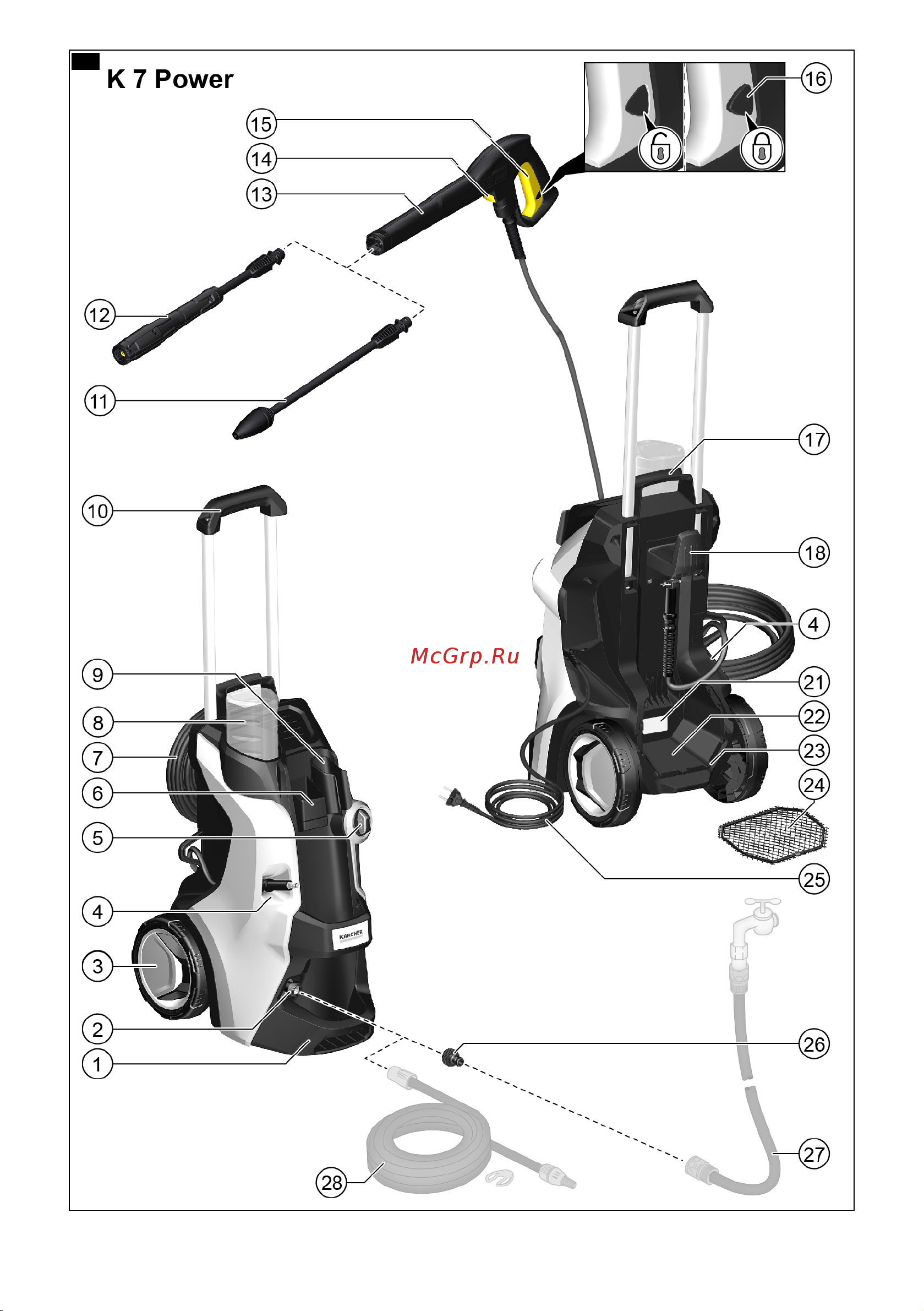 Karcher K 7 Premium Power 1.317-170.0 Руководство по эксплуатации онлайн [2/138] 822892