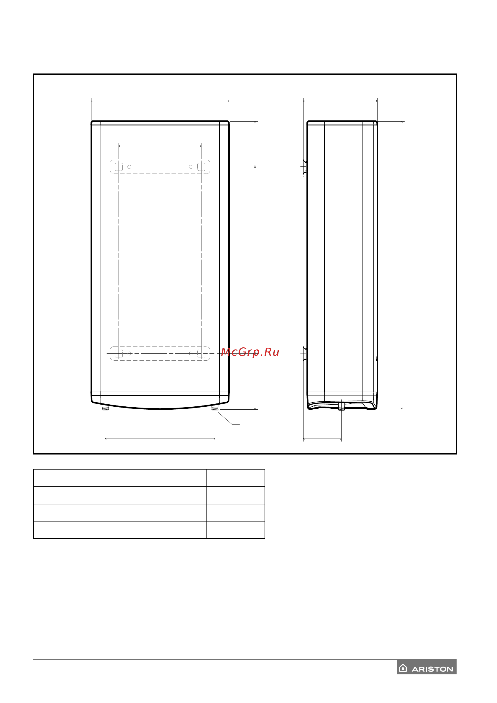 Ariston VELIS TECH PW ABSE 100 [57/60] Installation scheme схема установки схема встановлення орнату сызбасы