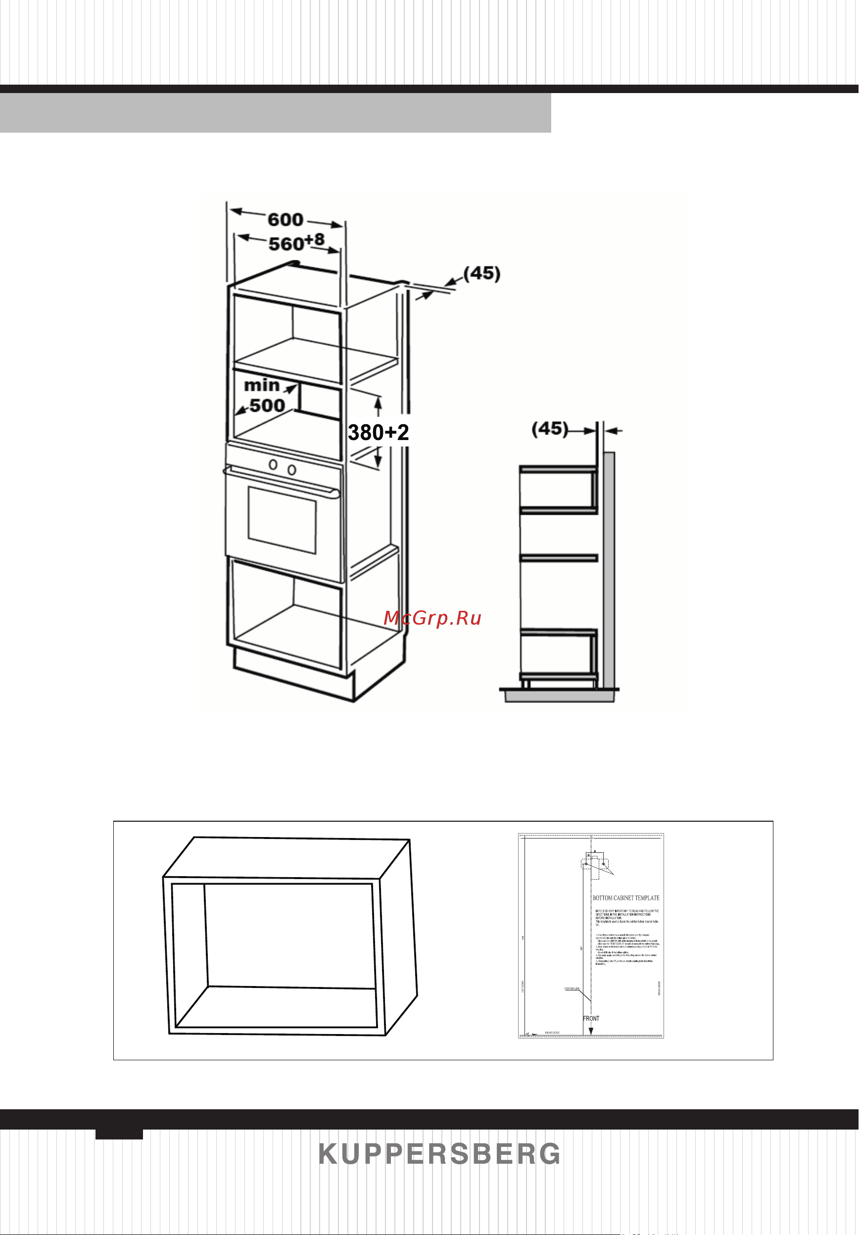 Kuppersberg HMW 625 B [14/80] A küchenmodul zum einbau des gerätes
