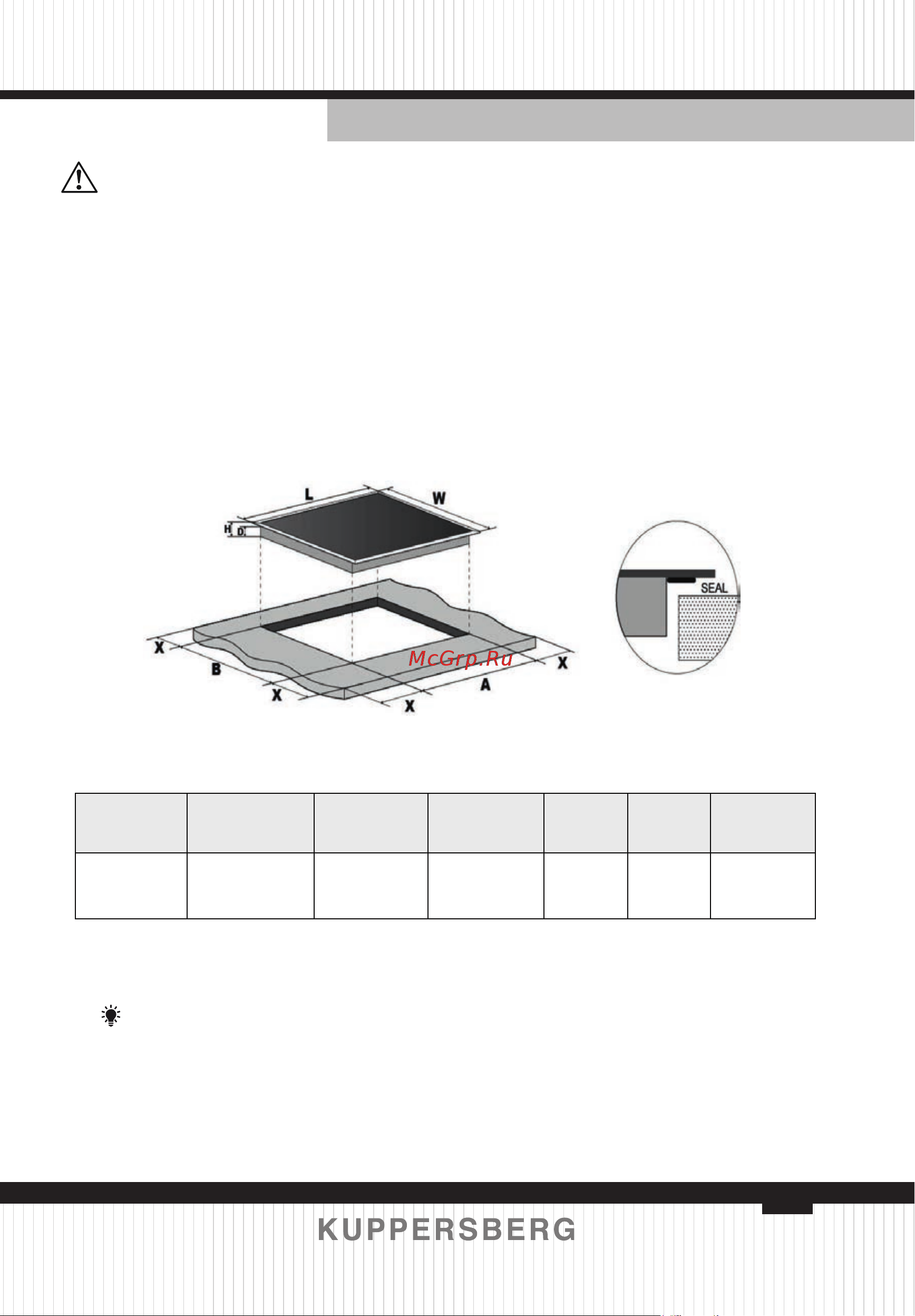 Kuppersberg ICS 622 R [41/80] Installation instructions