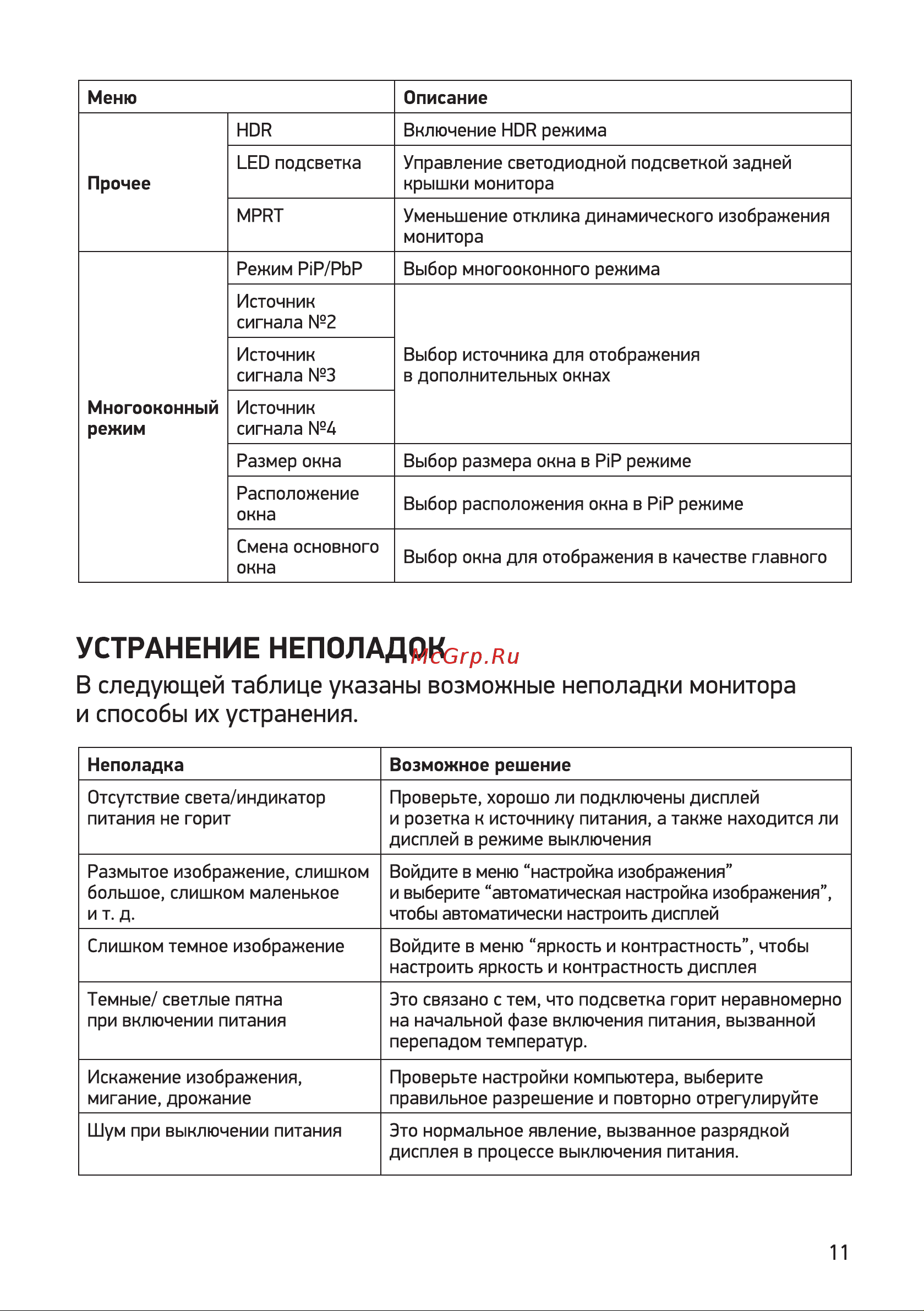 Digma DM-MONB2707 Руководство по эксплуатации онлайн [11/16] 793270